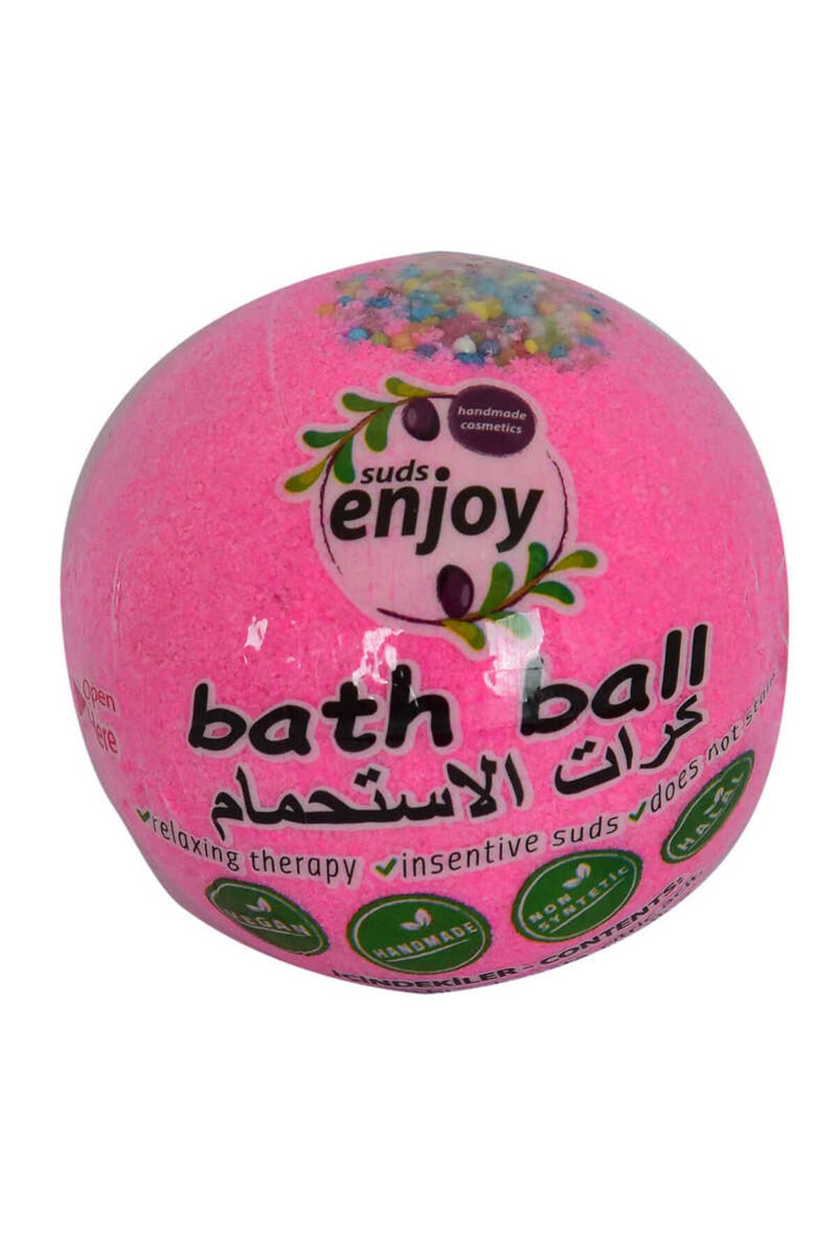 TimeStart Pembe Düşler El Yapımı Banyo Küvet Topu Sabunu Pembe 90-120 Gr