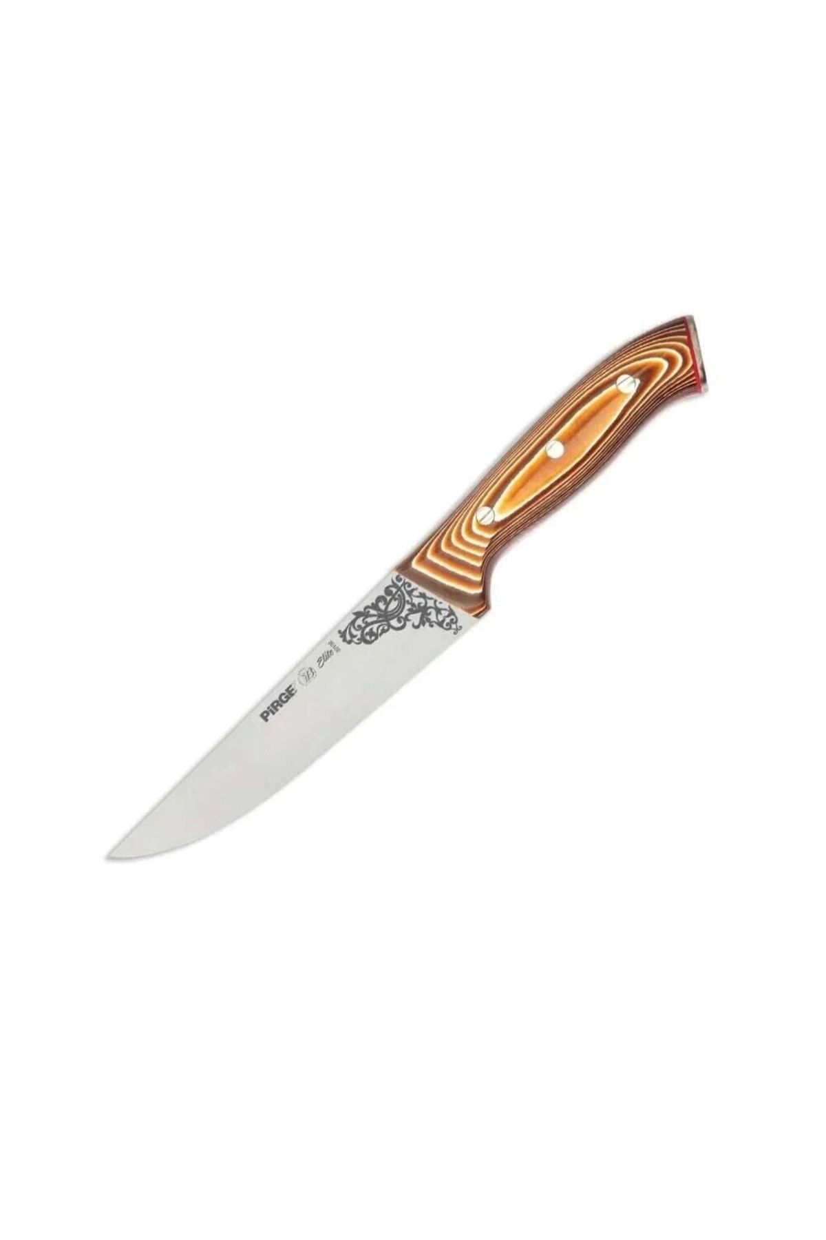 YNT İthalat 32102 Elite Kurban, Kasap Bıçağı 16,5 Cm - Kahverengi Perçinli Kompozit Sap