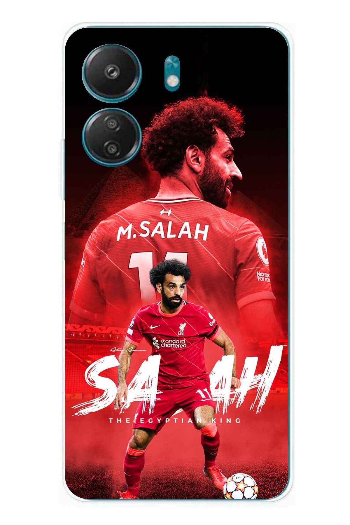 TechTree Redmi 13C Uyumlu Muhammed Salah Şeffaf Silikon Kılıf