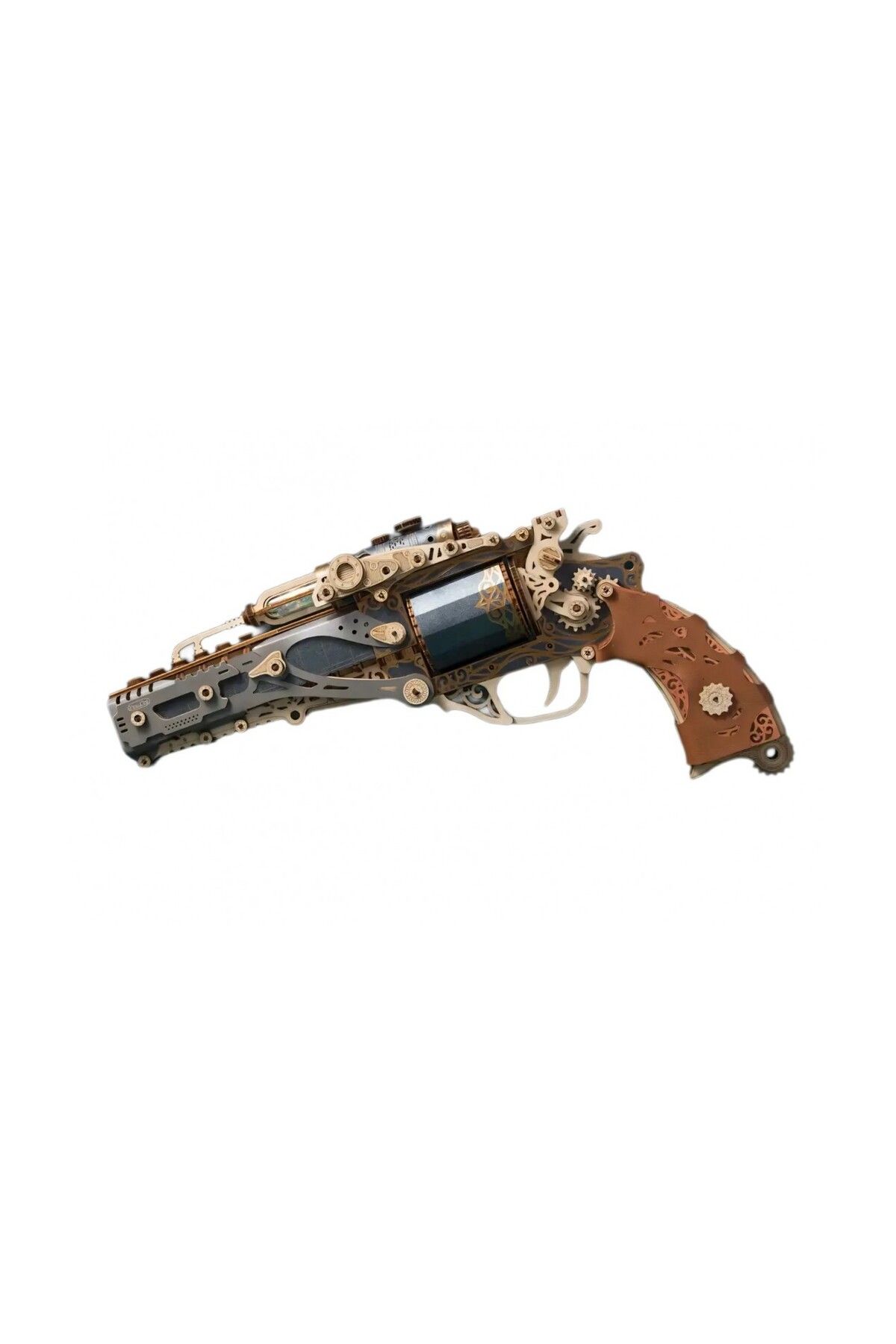 ROKR Puzzle 3d, Revolver Negru Clasic, Hc, Lemn, 176 Piese - One Size