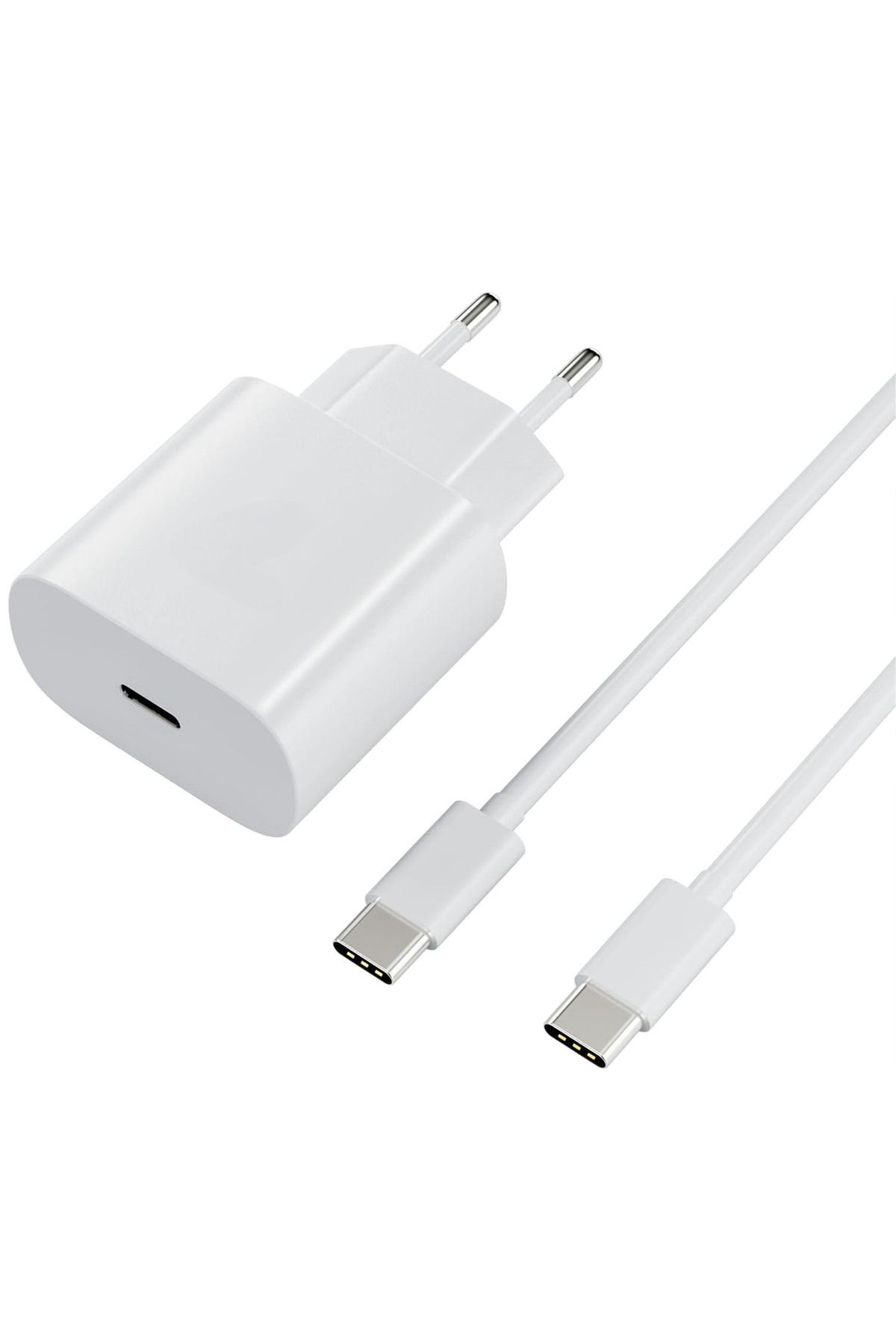 Forzacase Huawei - Honor ile uyumlu Hızlı Şarj Destekli 25W Type-C to Type-C Şarj Cihazı Seti FC1026