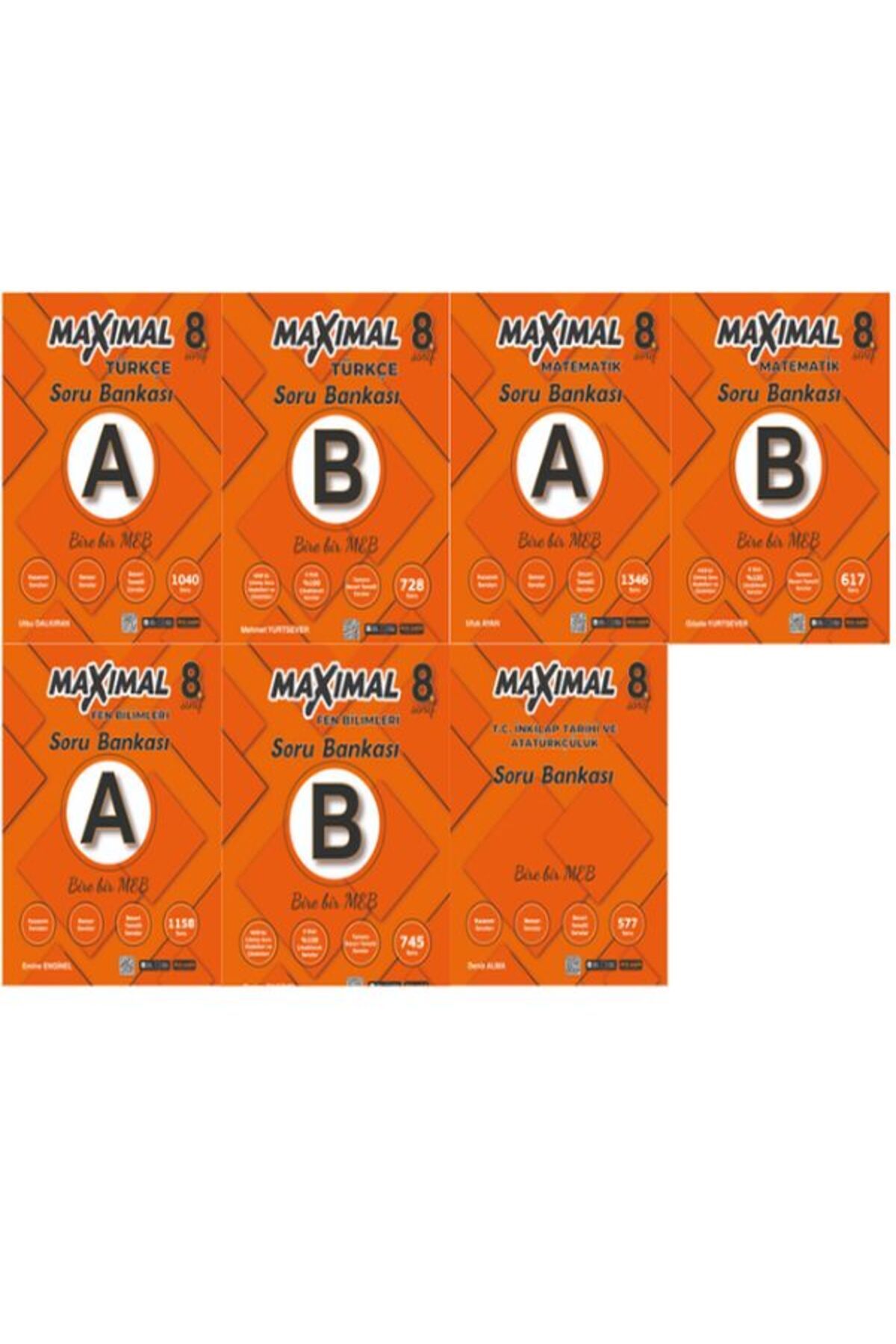 Artı Zeka Yayınları 8 Sınıf Maximal Soru Bankası TAM SET