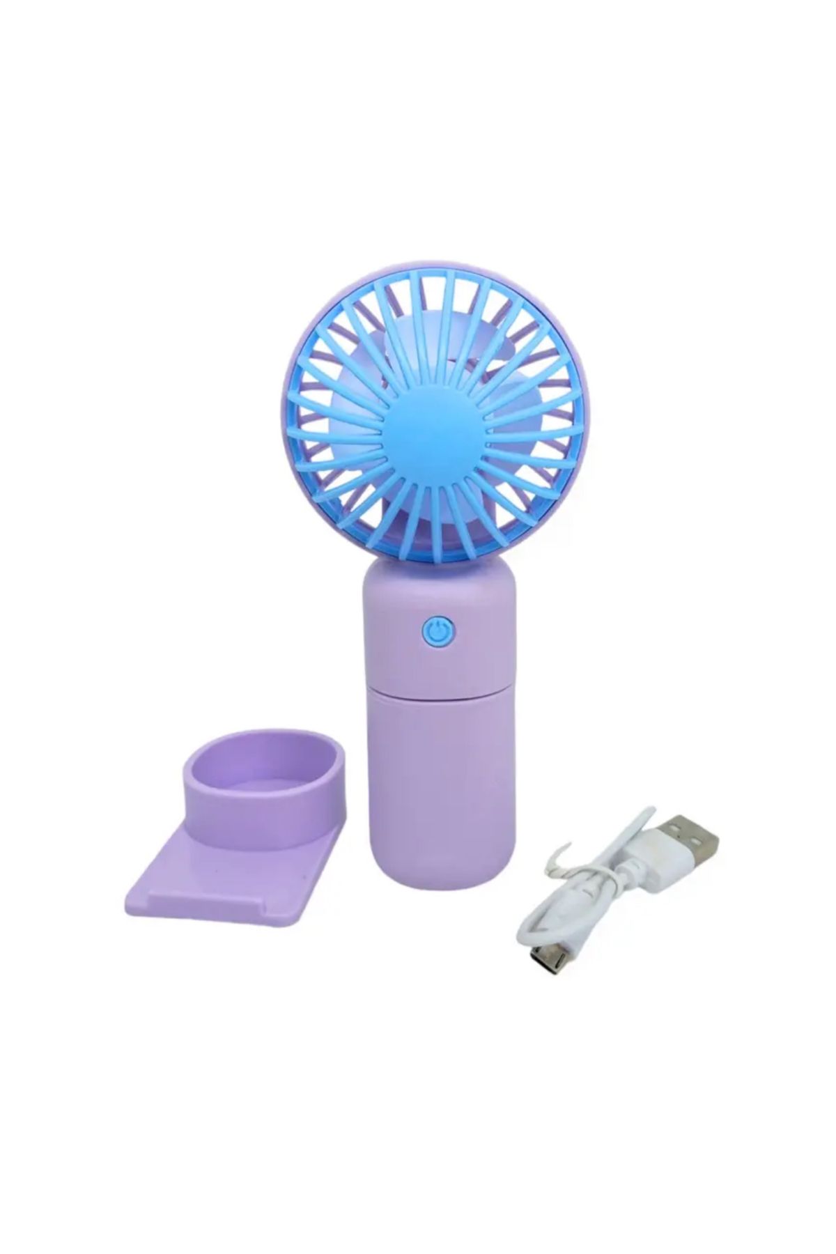 abnturk Mini Fan Telefon Tutucu Şarjlı El Fanı Ve Masa Fanı Soğutucu Pervane Taşınabilir Pratik Vantilatör