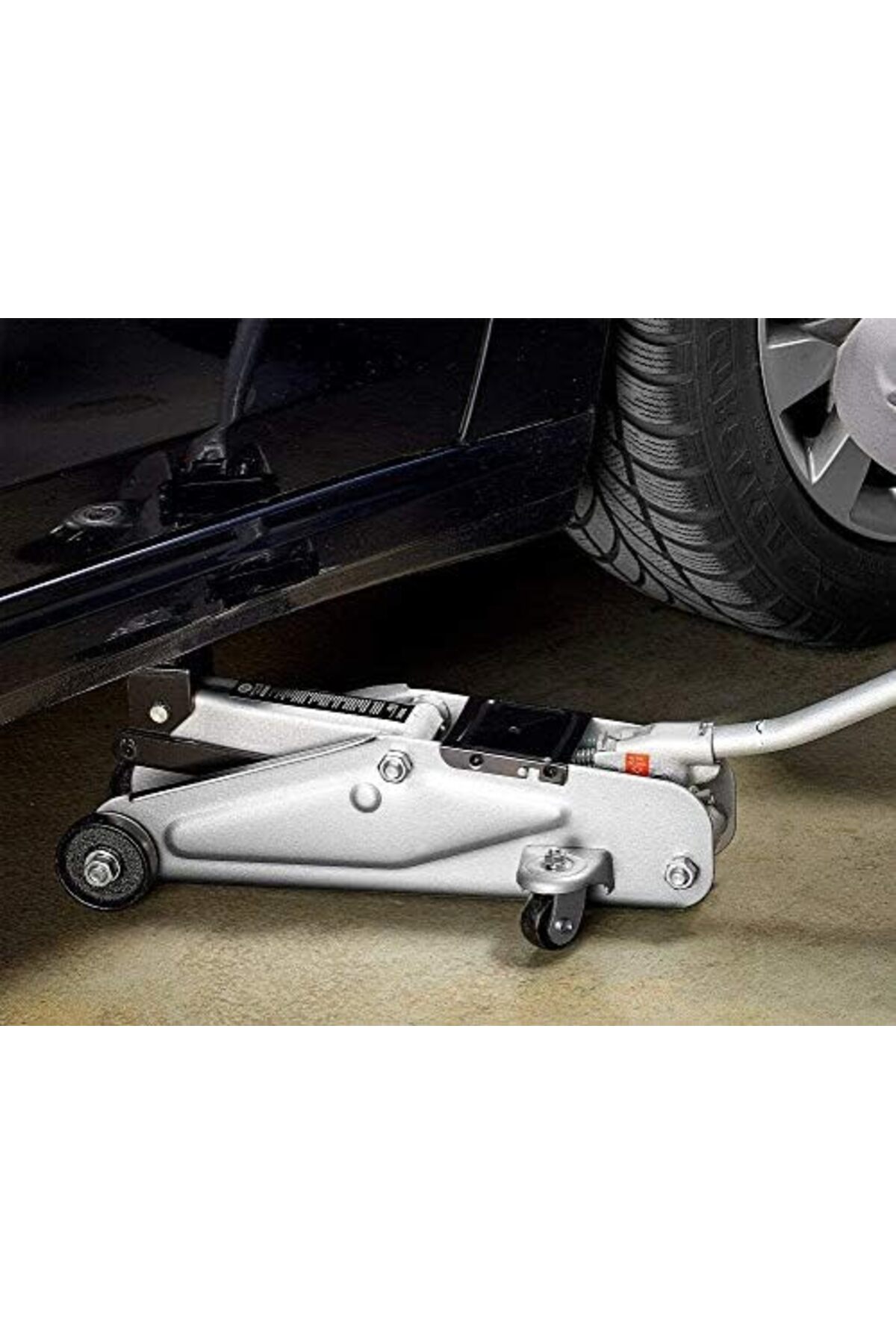 رافعة أرضية هيدروليكية - رافعة سيارة سعة 3 أطنان - رافعة عربة سعة 3 أطنان - رافعة استبدال إطارات السيارة - رمادي