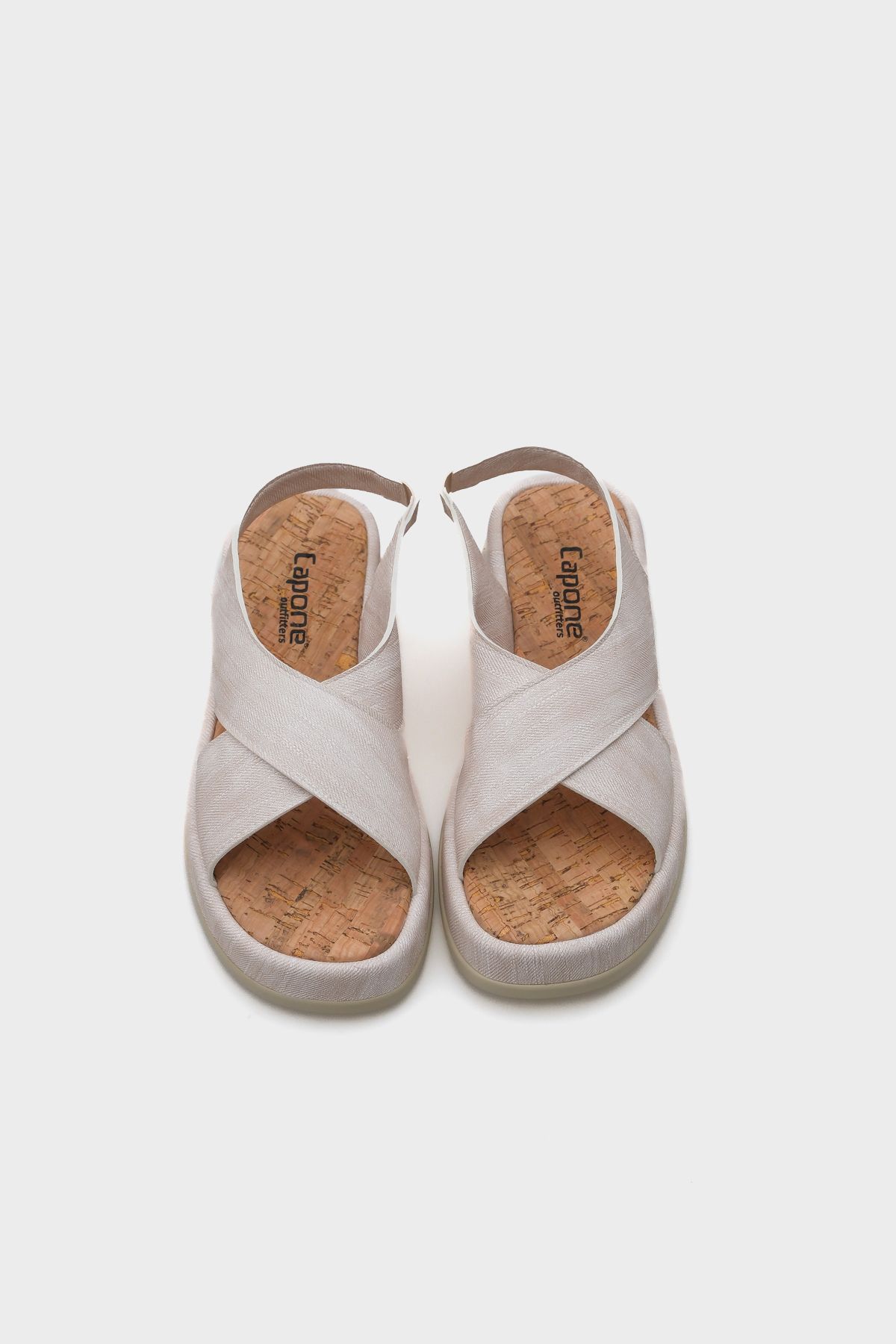 صندل نود زنانه باند صلیب با پاشنه پر Capone Outfitters