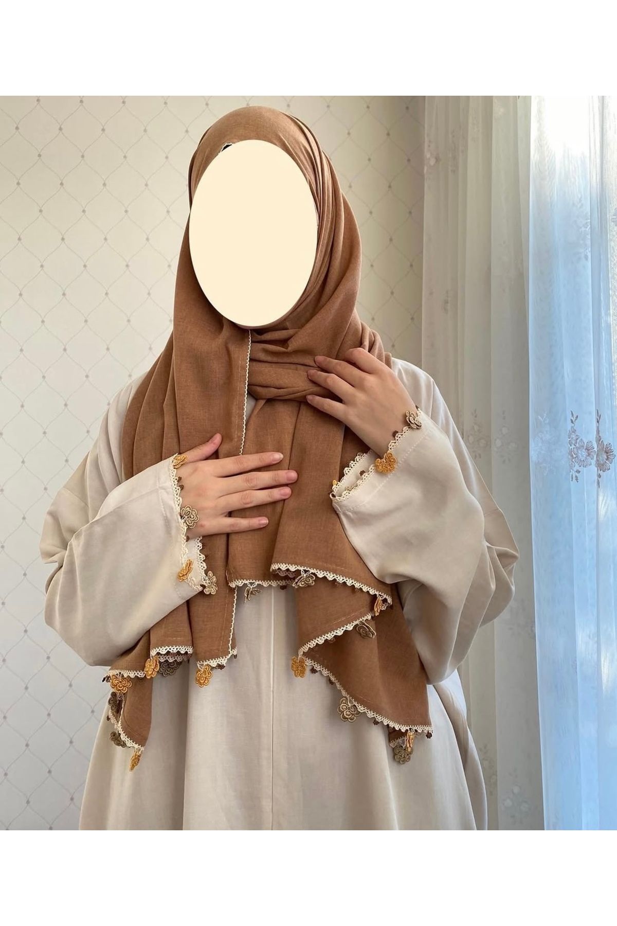 Nimet Abla Butik El işlemeli namaz elbise takımı