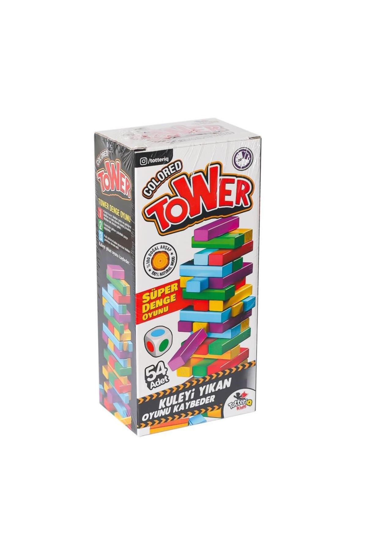 Shop58 Nessiworld 7315 Renkli Tower Süper Denge Oyunu -Totteriq