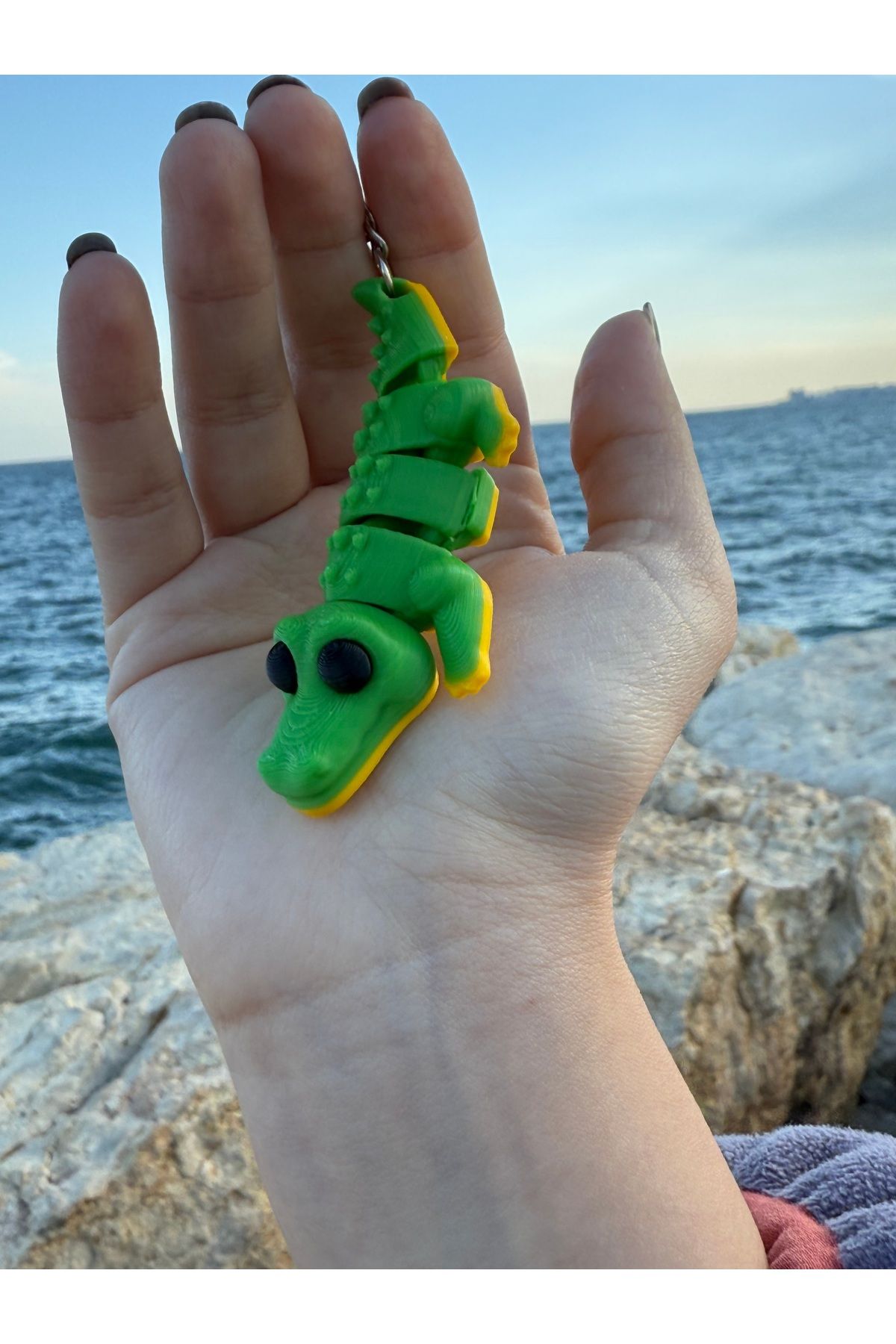 3dyonix Timsah hareketli anahtarlık