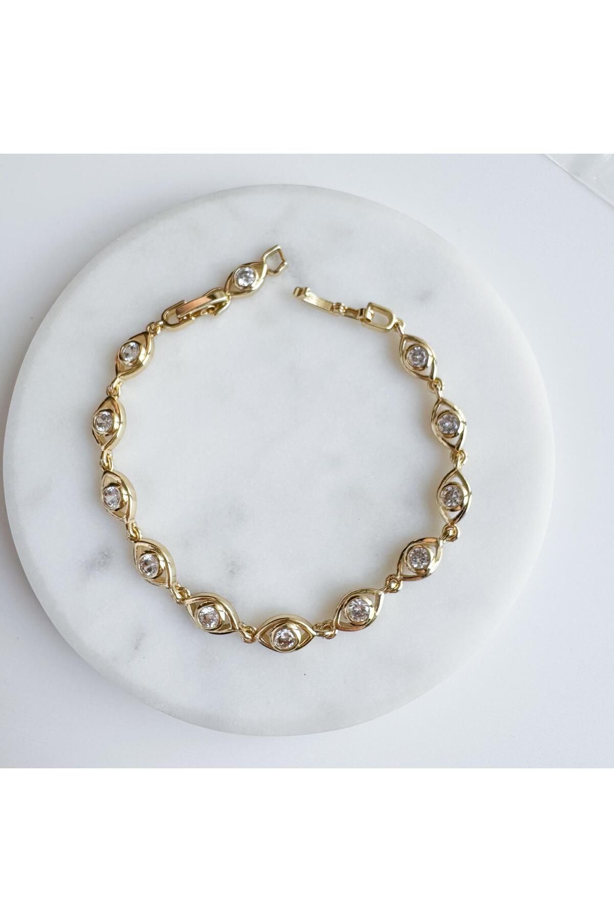 Venus Design Çelik Taşlı Nazar Göz Bileklik