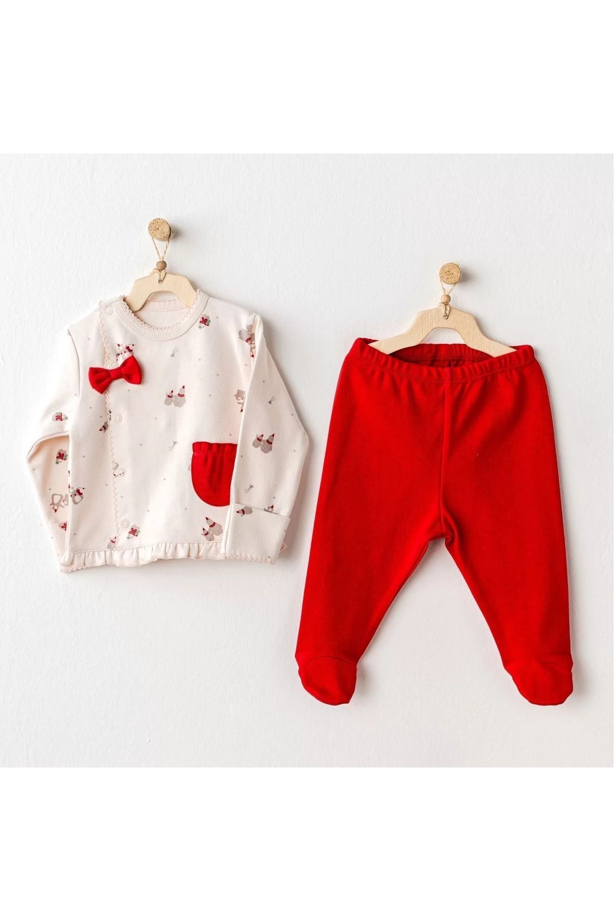 Shop58 Penguin 2'li Bebe Zıbın Takım Ekru