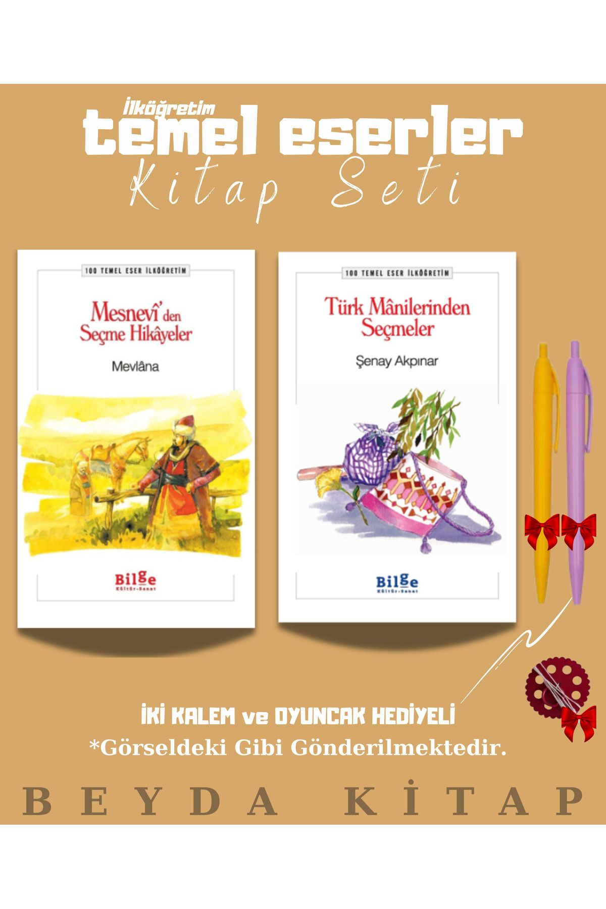Bilge Kültür Sanat Mesneviden Seçme Hikayeler - Türk Manileri - Oyuncak ve Kalem Hediyeli