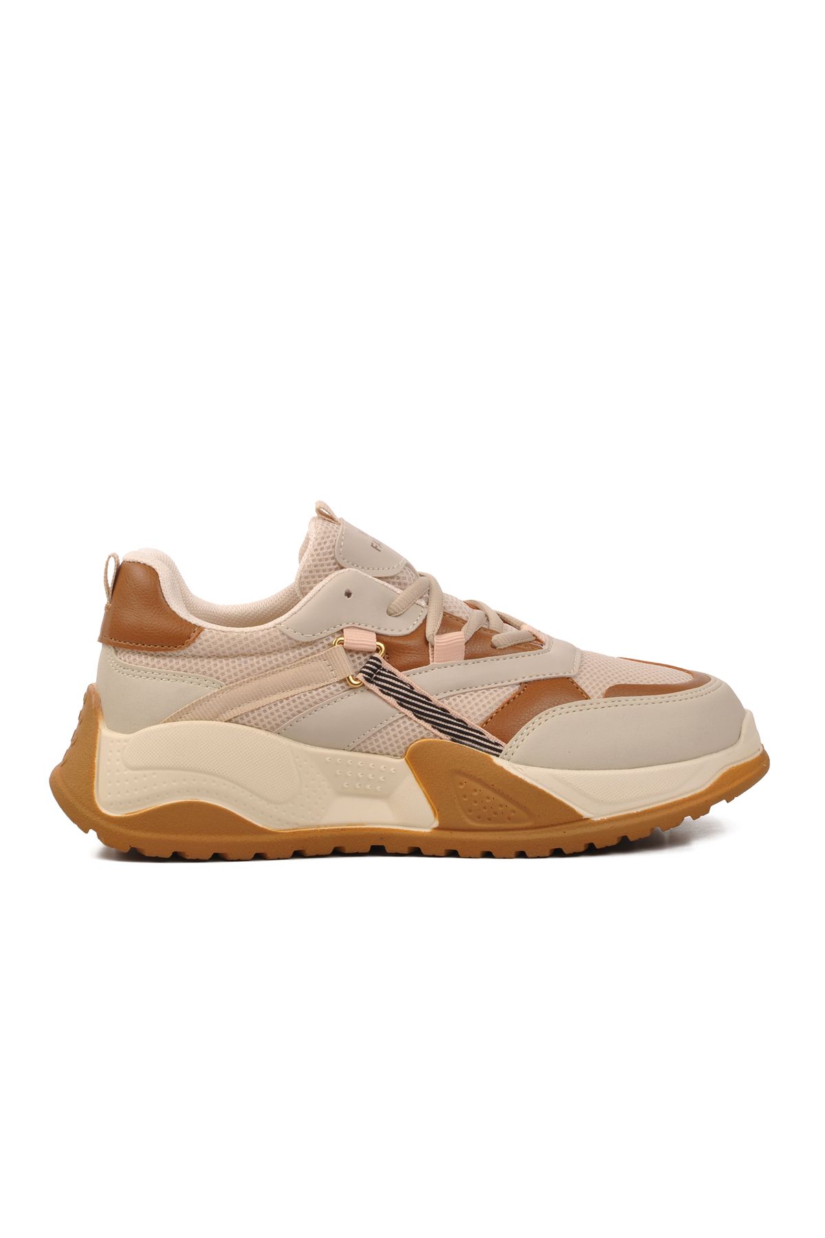 Aspor Kum Bej Taba Bağcıklı Unisex Sneaker