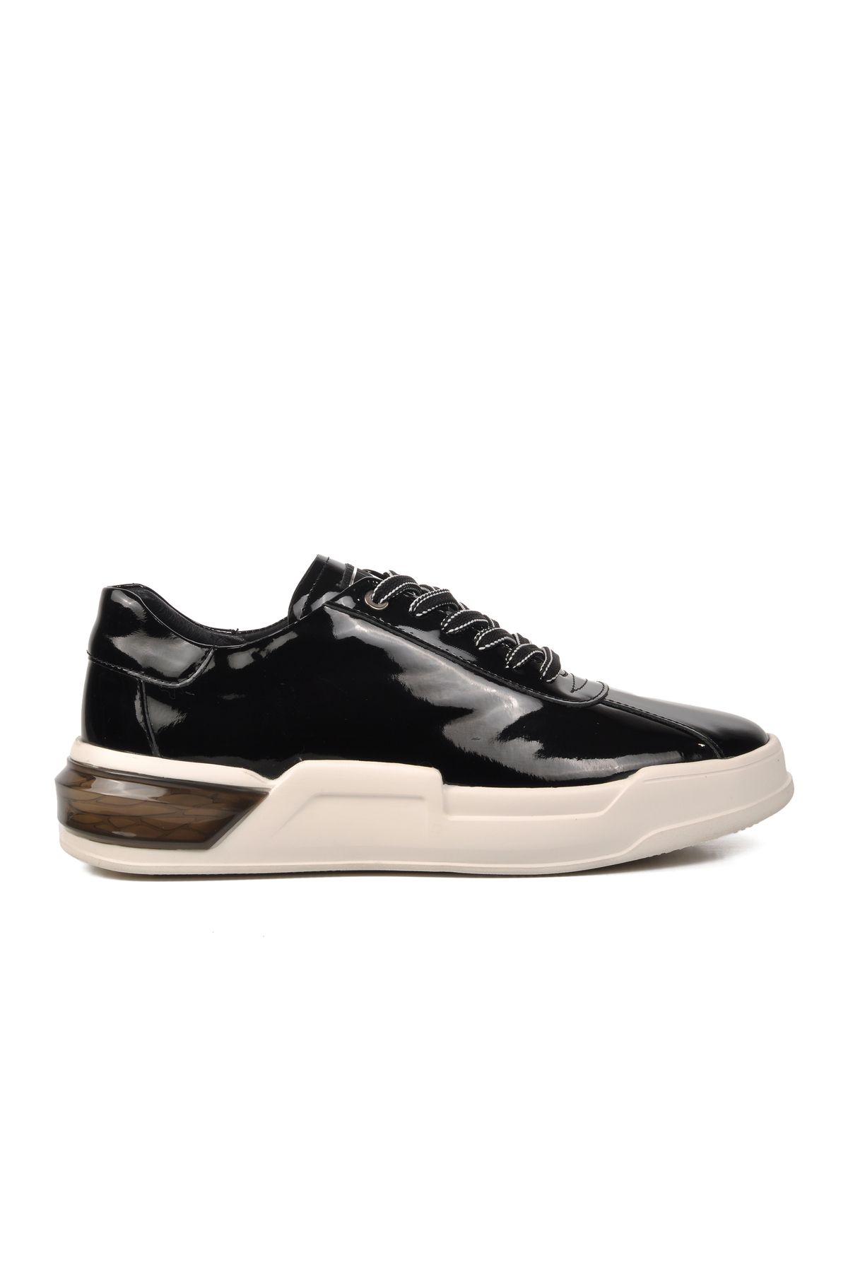 MARCOMEN Siyah Rugan Beyaz Erkek Sneaker