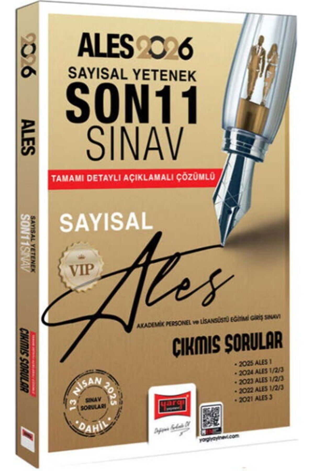 Yargı Yayınları Yargı Yayınları 2026 ALES VIP Sayısal Yetenek Son 11 Sınav Çıkmış Sorular