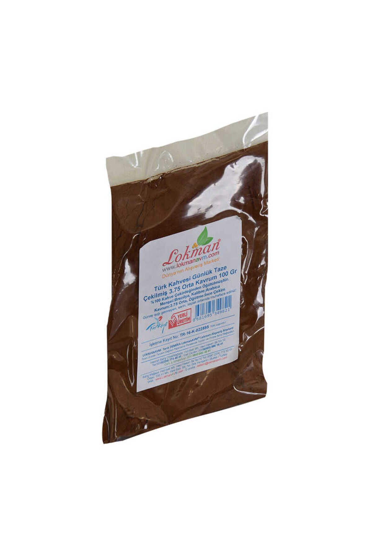 TimeStart Türk Kahvesi Günlük Taze Çekilmiş 3.75 Orta Kavrum 100 Gr Paket