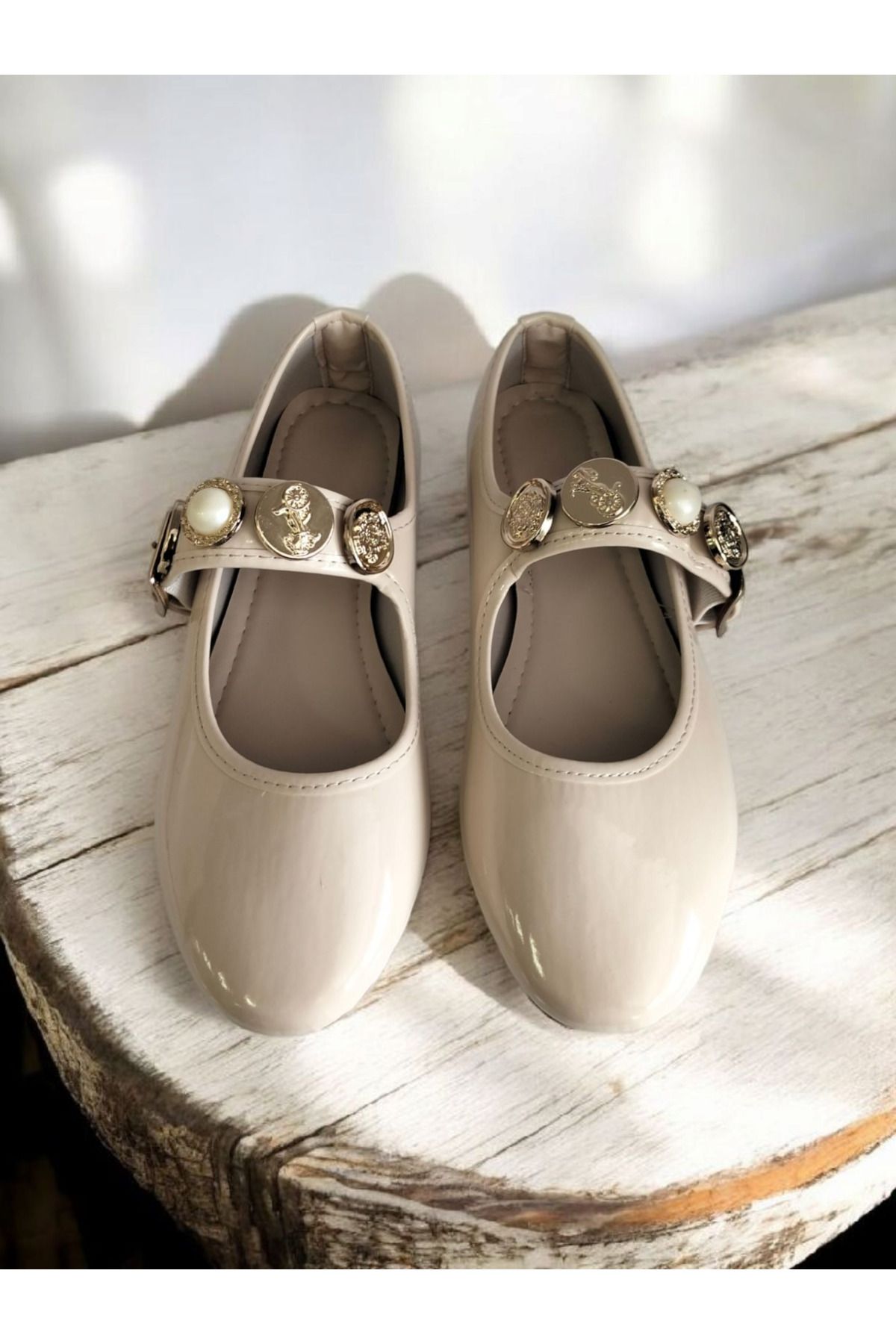 Shoes Ten rugan tokalı balerin babet