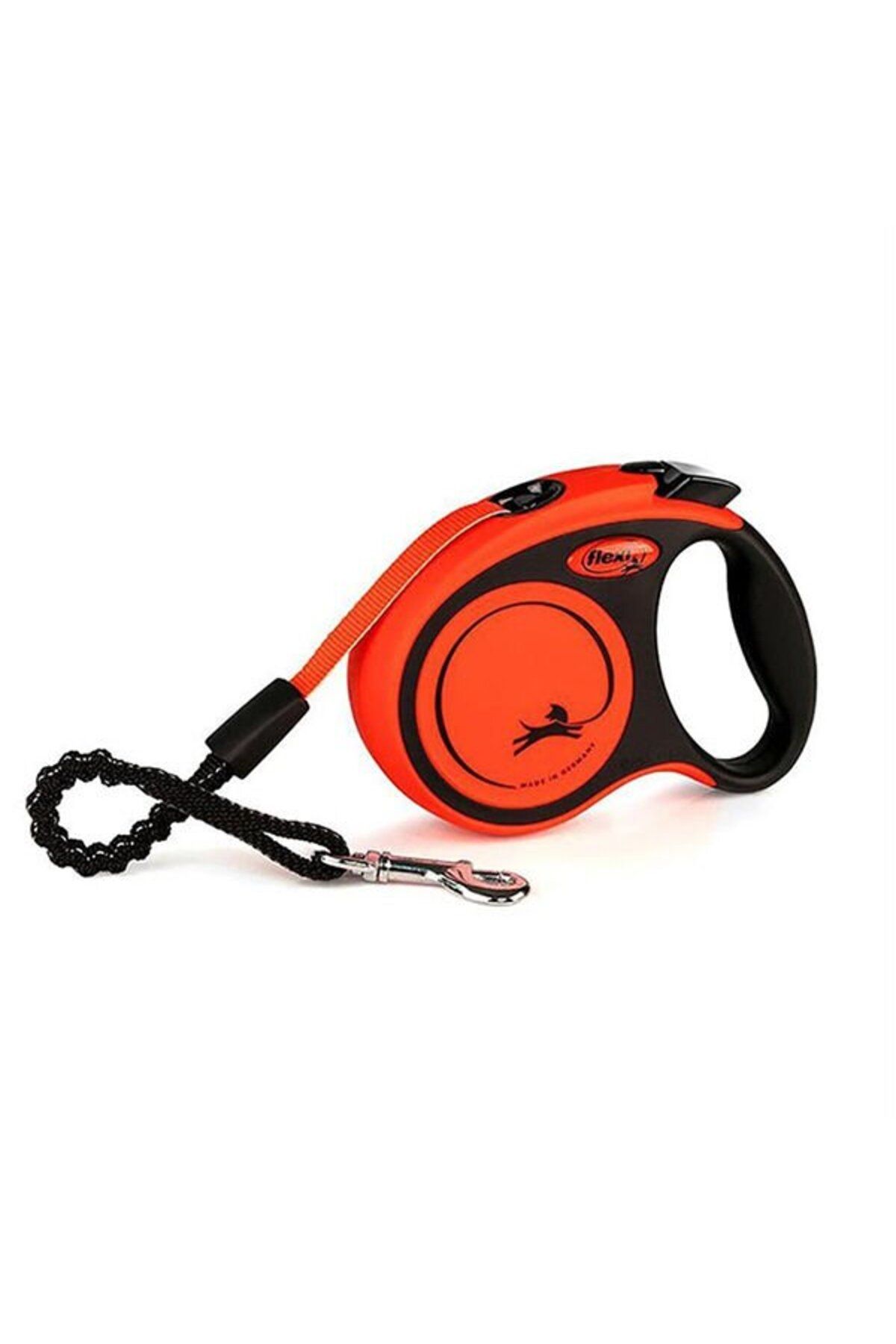 Orqinel Flexi Xtreme Şerit Otomatik Köpek Gezdirme Tasması Kırmızı/Siyah Large 8 Mt