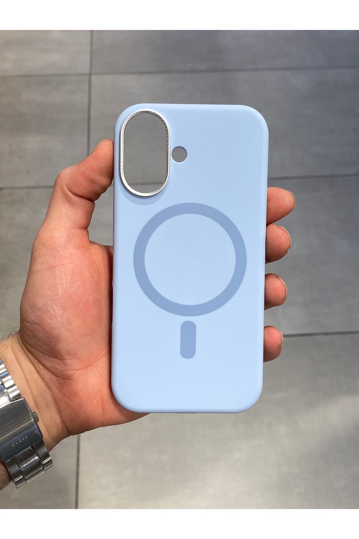 Mee.co İphone 16 Uyumlu Magsafe Şarj Destekli İçi Kadife Silikon Kılıf