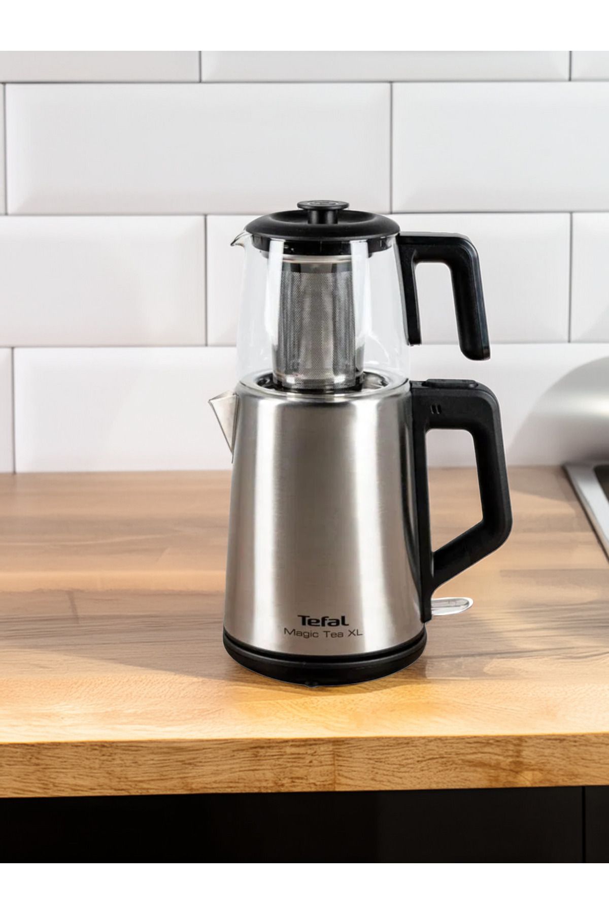 TEFAL Çay Makinesi Cam Paslanmaz Çelik - Aile Boyu Kapasite