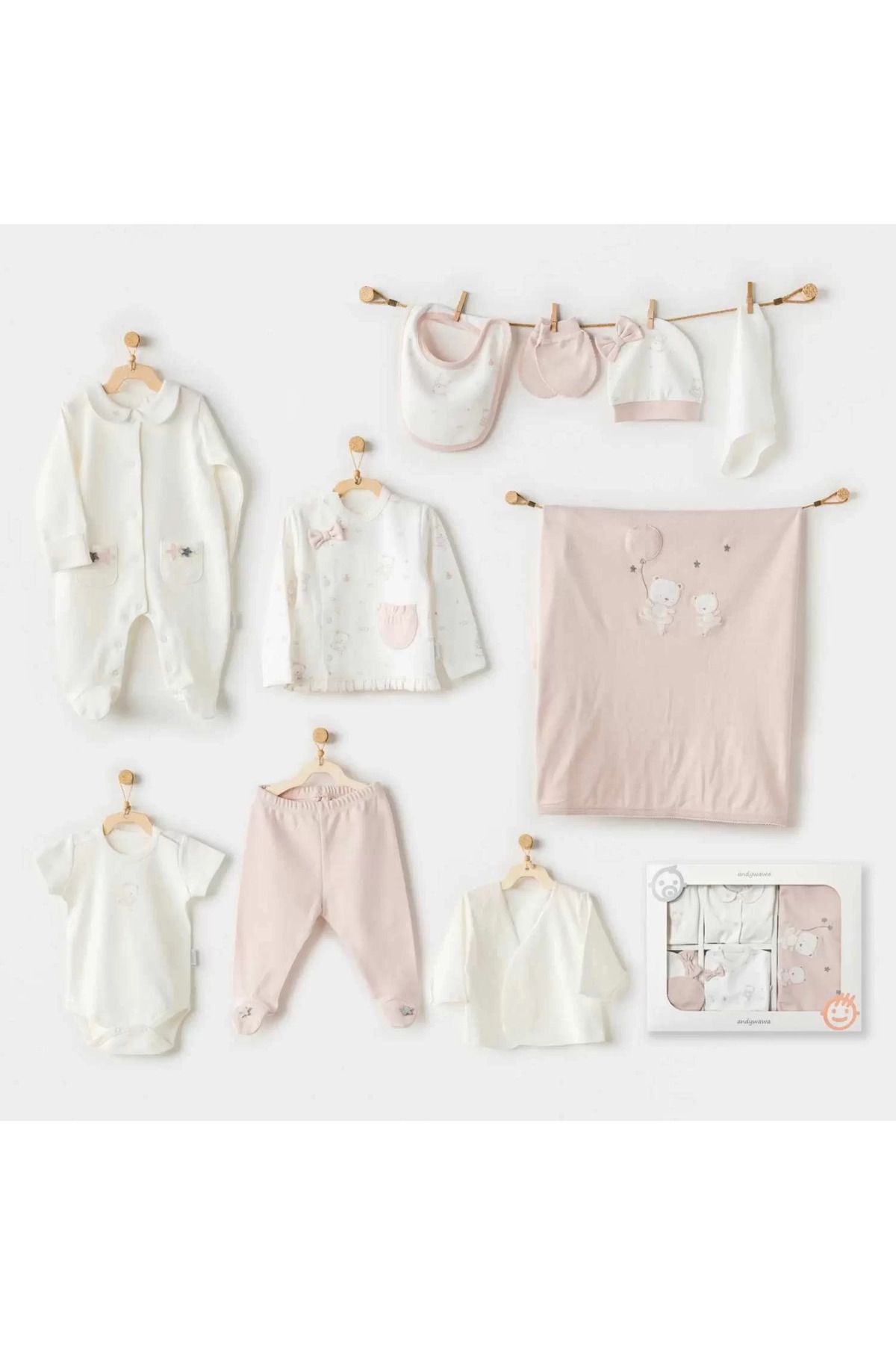 Shop58 Andywawa Ac25951 Ballerina 10 Parça Hastane Çıkışı Ekru