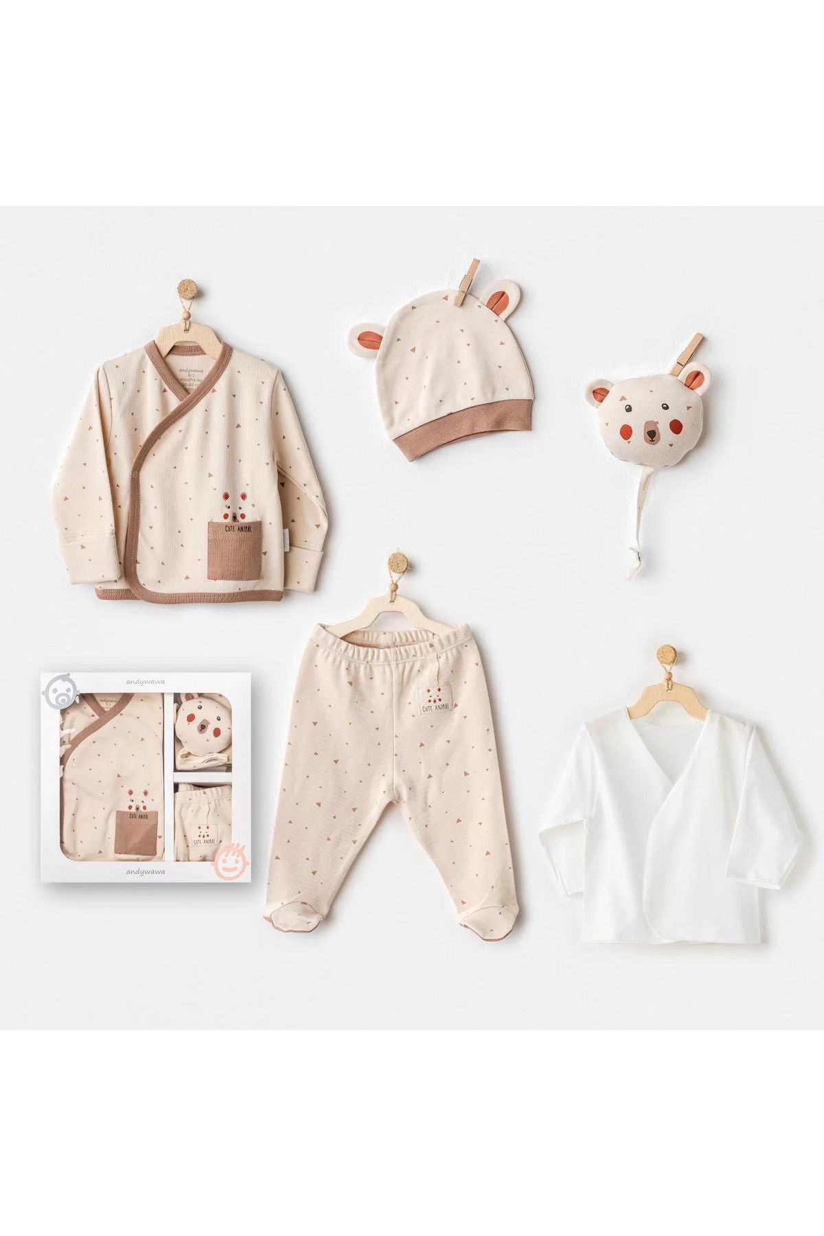 Shop58 Adventurous Bear 5'li Hastane Çıkışı Beige