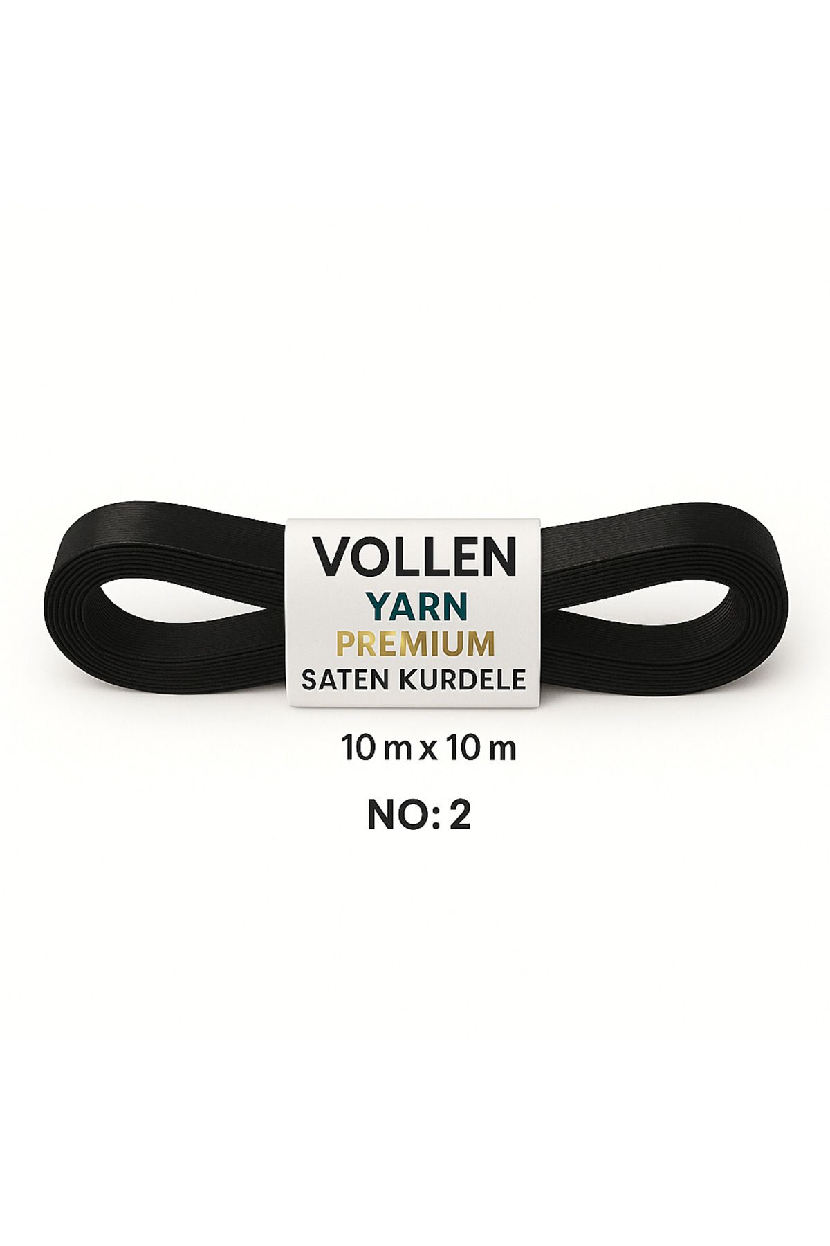 vollen yarn No:2 10 mm 10 mt Saten Kurdele