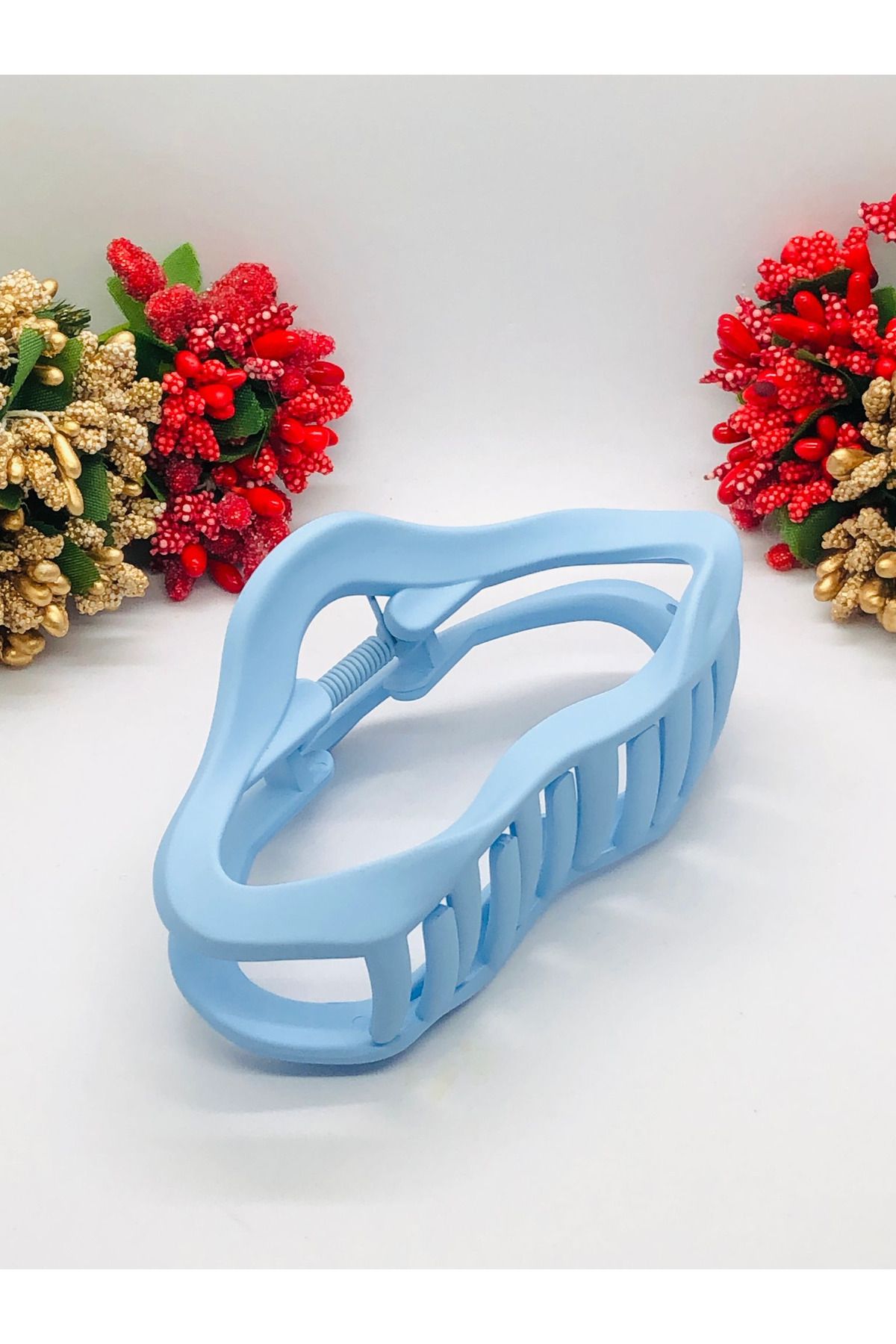 İnDerin Kadın Soft Renkli Mandal Toka Saç Tokası 11 cm Büyük Boy