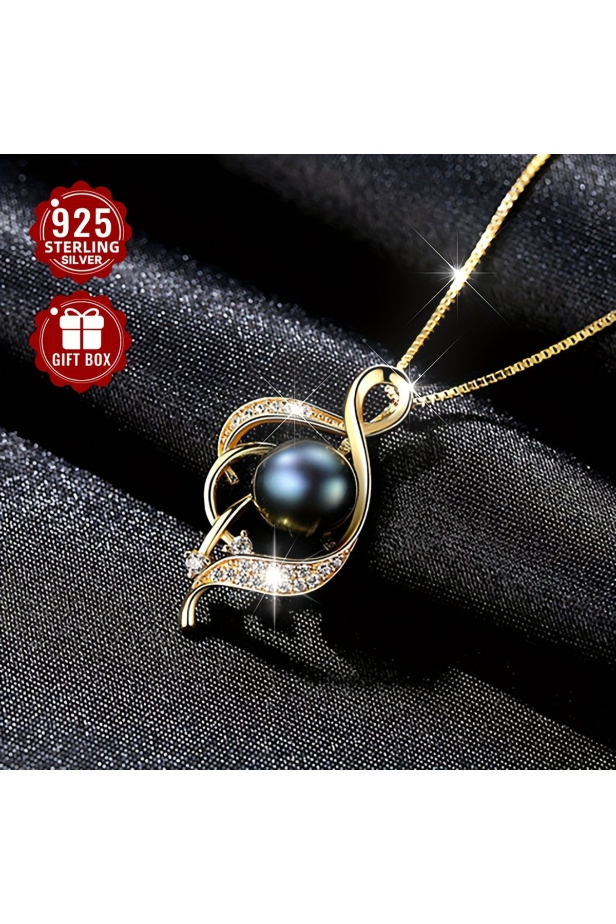 Aetheristore Işıltısı – S925 Gümüş İnci Kolye