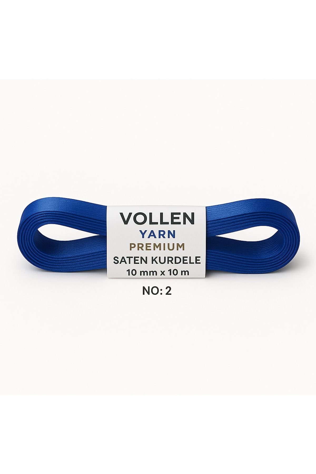 vollen yarn No:2 10 mm 10 mt Saten Kurdele