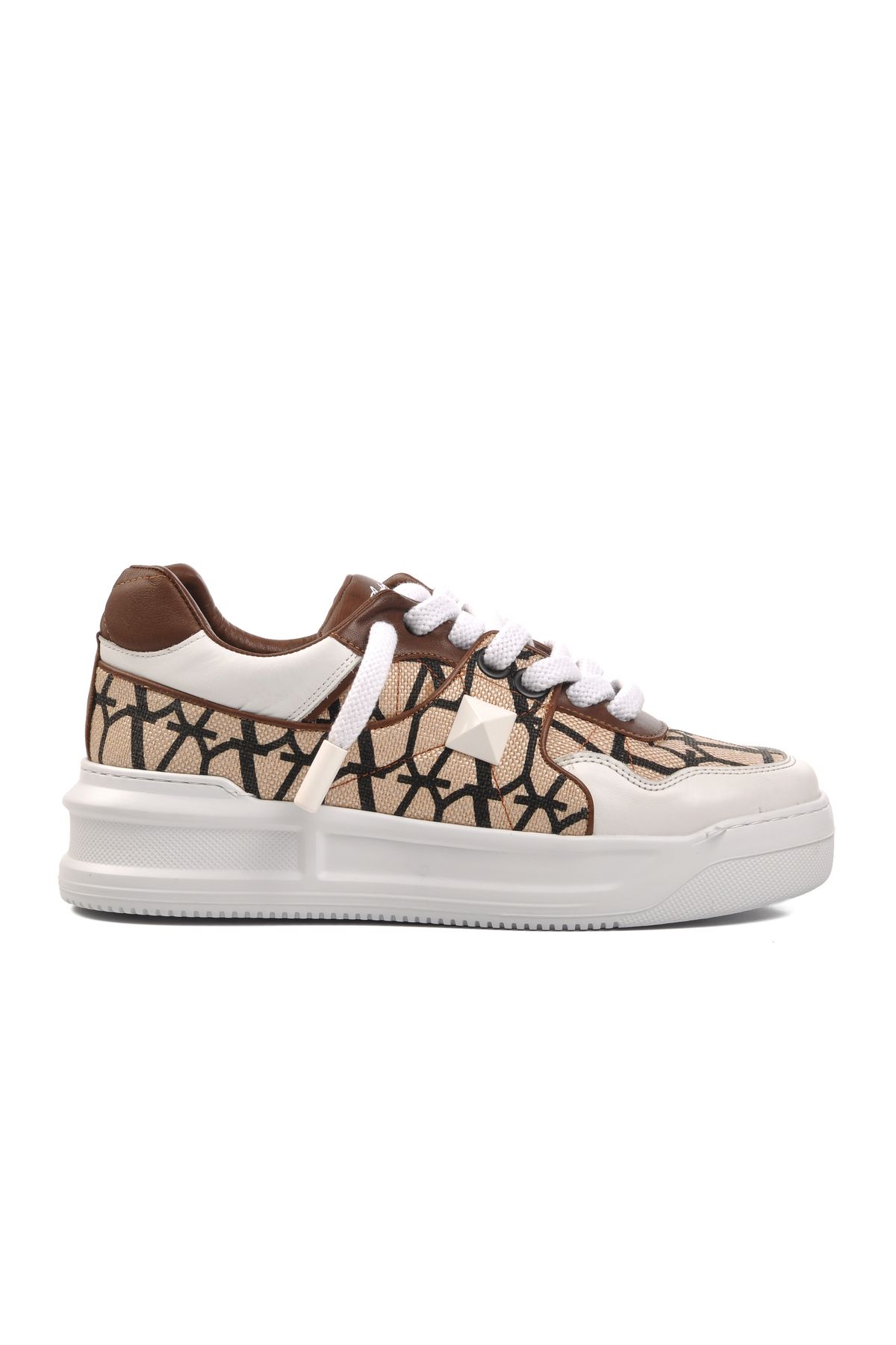Aspor Kahve Beyaz Erkek Sneaker Premium