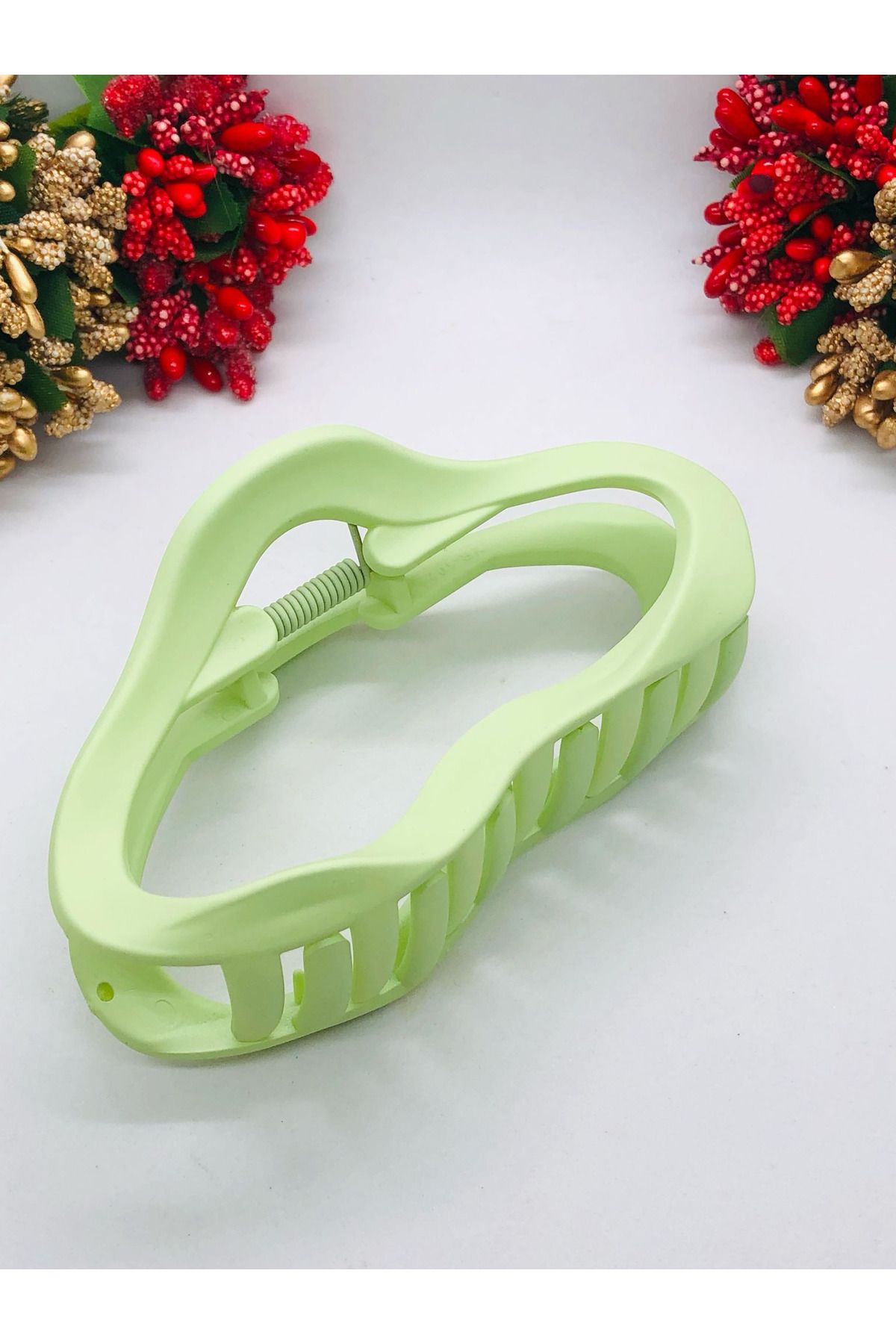 İnDerin Kadın Soft Renkli Mandal Toka Saç Tokası 11 cm Büyük Boy