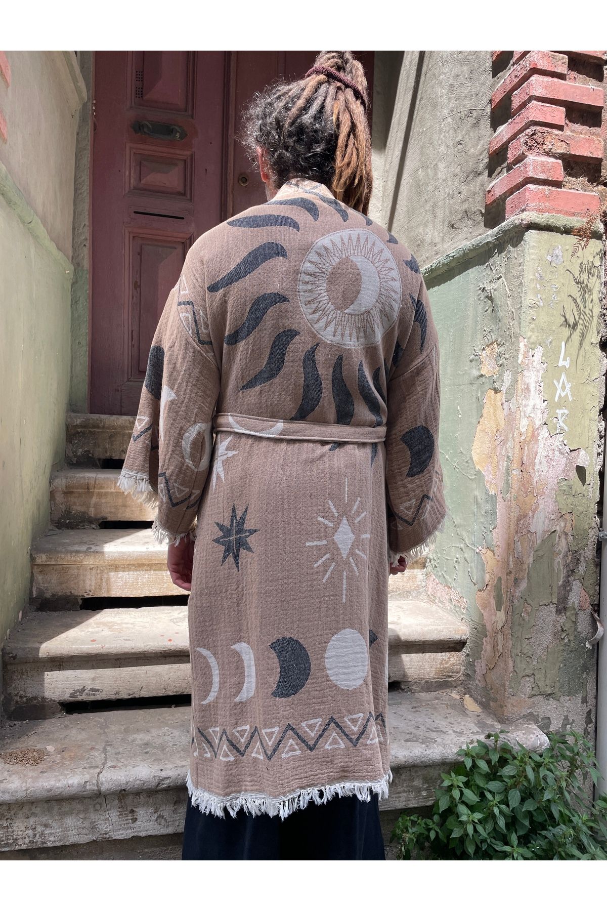 Bohoyasam Erkek Kaftan, Erkek Kimono, Kimono, Festival Kaftan, Ev Bornozu, Uzun Kimono