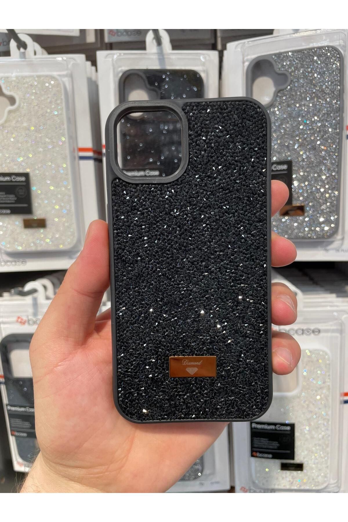 NEXE İPHONE 13 KILIF PIRLANTA TAŞLI DİAMOND PARLAK LÜX ÖZEL KAPAK