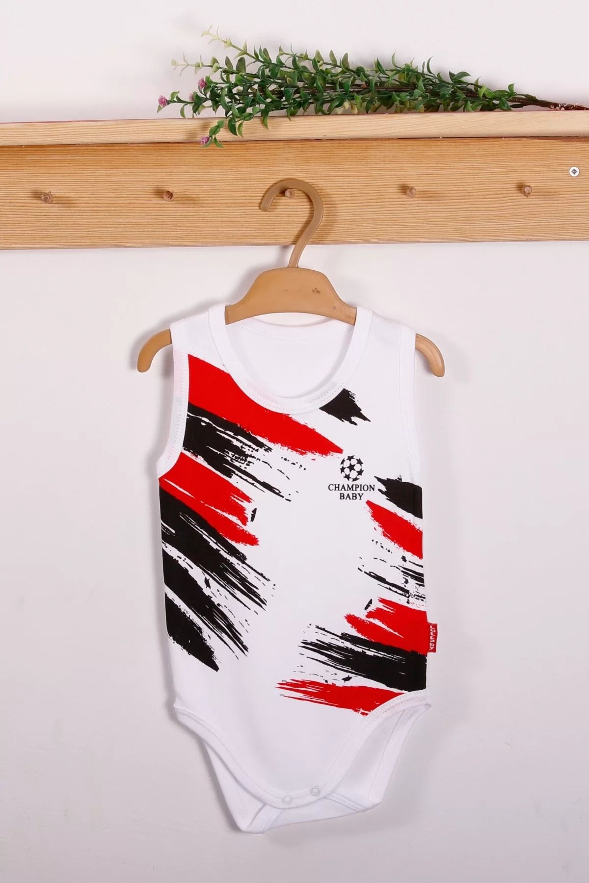 Shop58 Şampiyon Desenli Askılı Unisex Body