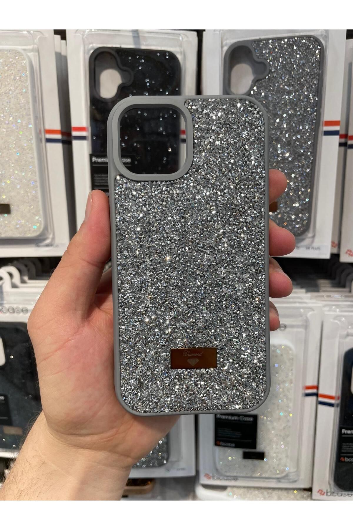 NEXE İPHONE 15 KILIF PIRLANTA TAŞLI DİAMOND PARLAK LÜX ÖZEL KAPAK