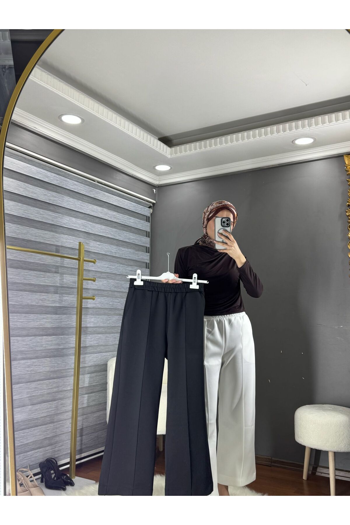Lunovimoda Çimalı scuba pantolon- Bilek boy