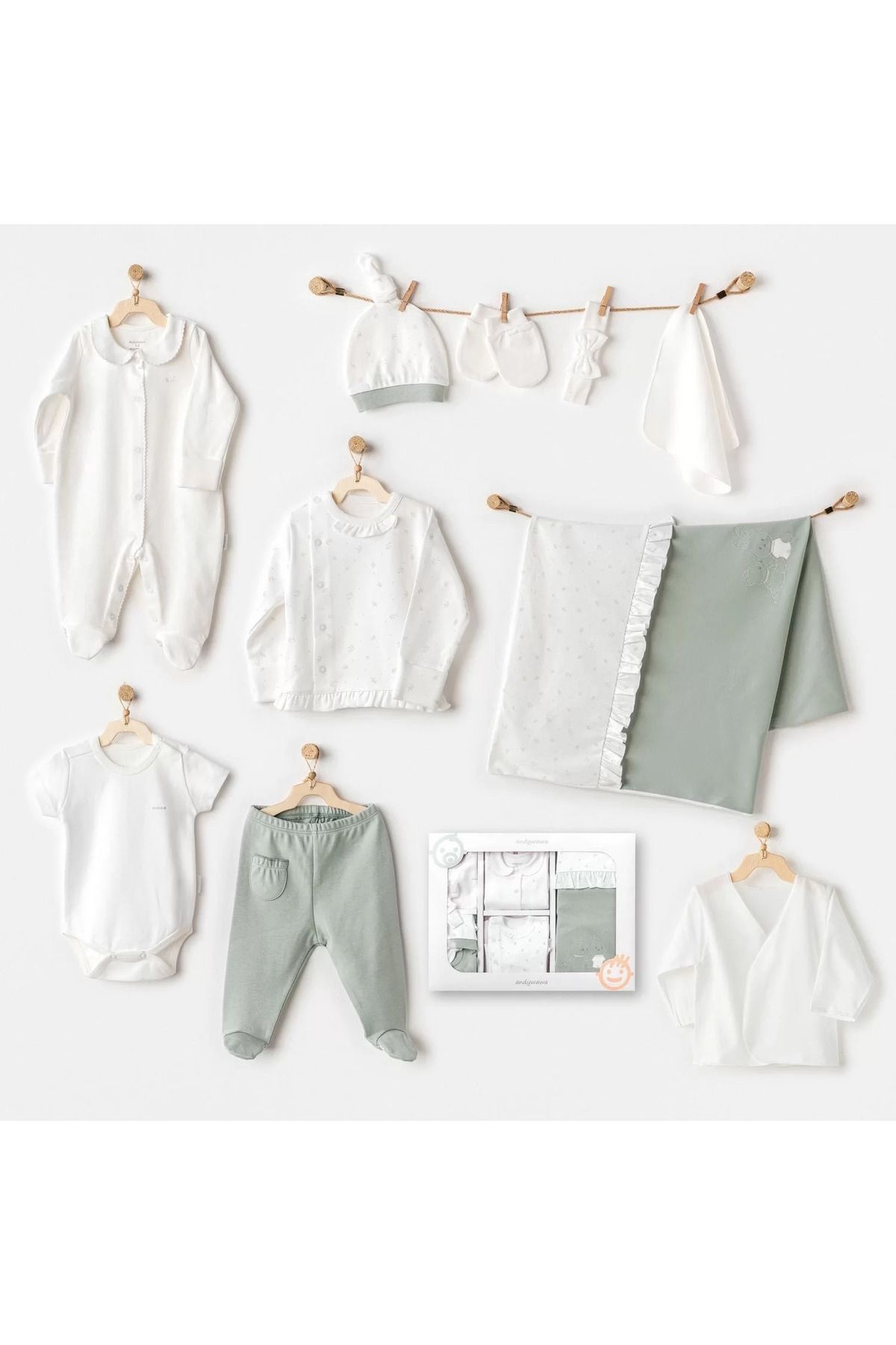 Shop58 Cute Bear Friends 10'lu Hastane Çıkışı Green