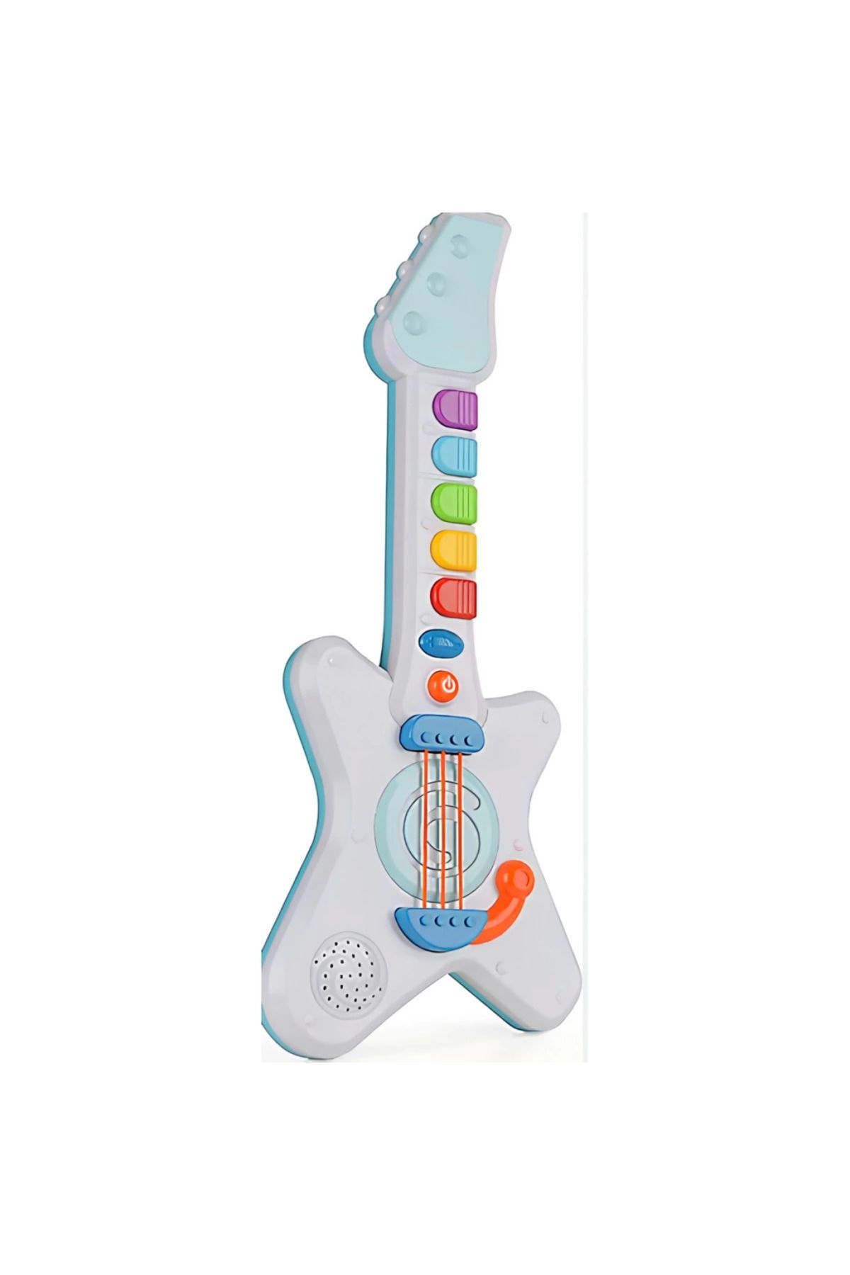 MR RZN STORE NessiWorld Işıklı Müzikli ve Çok Fonksiyonlu Rock'n Roll Gitar