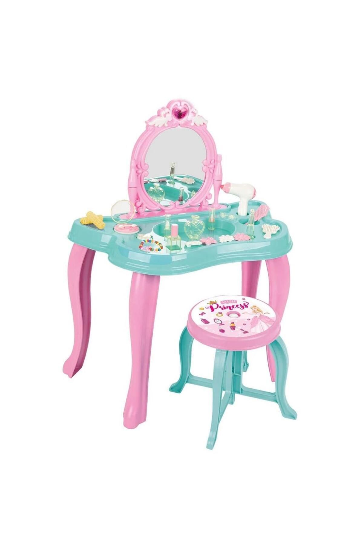 MR RZN STORE 06 048 Pil san Sihirli Kelebek Makyaj Masası Pembe