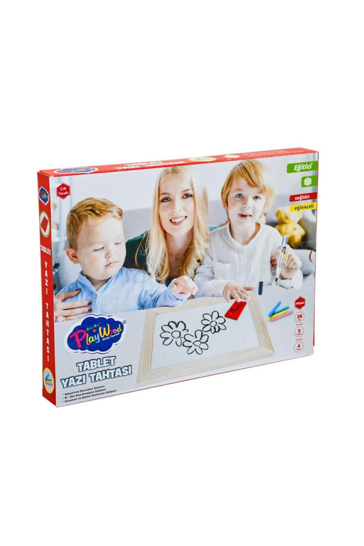 ÖYKÜ VE YİĞİT ONY-391 Ahşap Tablet Yazı Tahtası -Onyıl