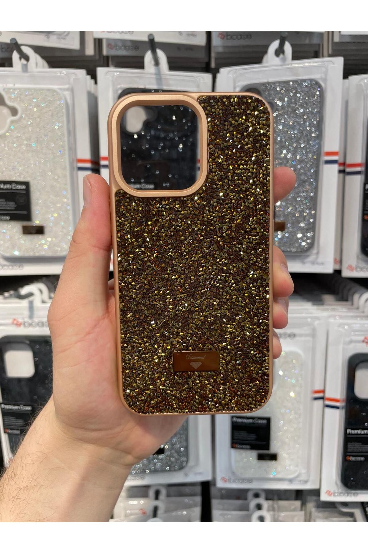 NEXE İPHONE 13 PRO KILIF PIRLANTA TAŞLI DİAMOND PARLAK LÜX ÖZEL KAPAK