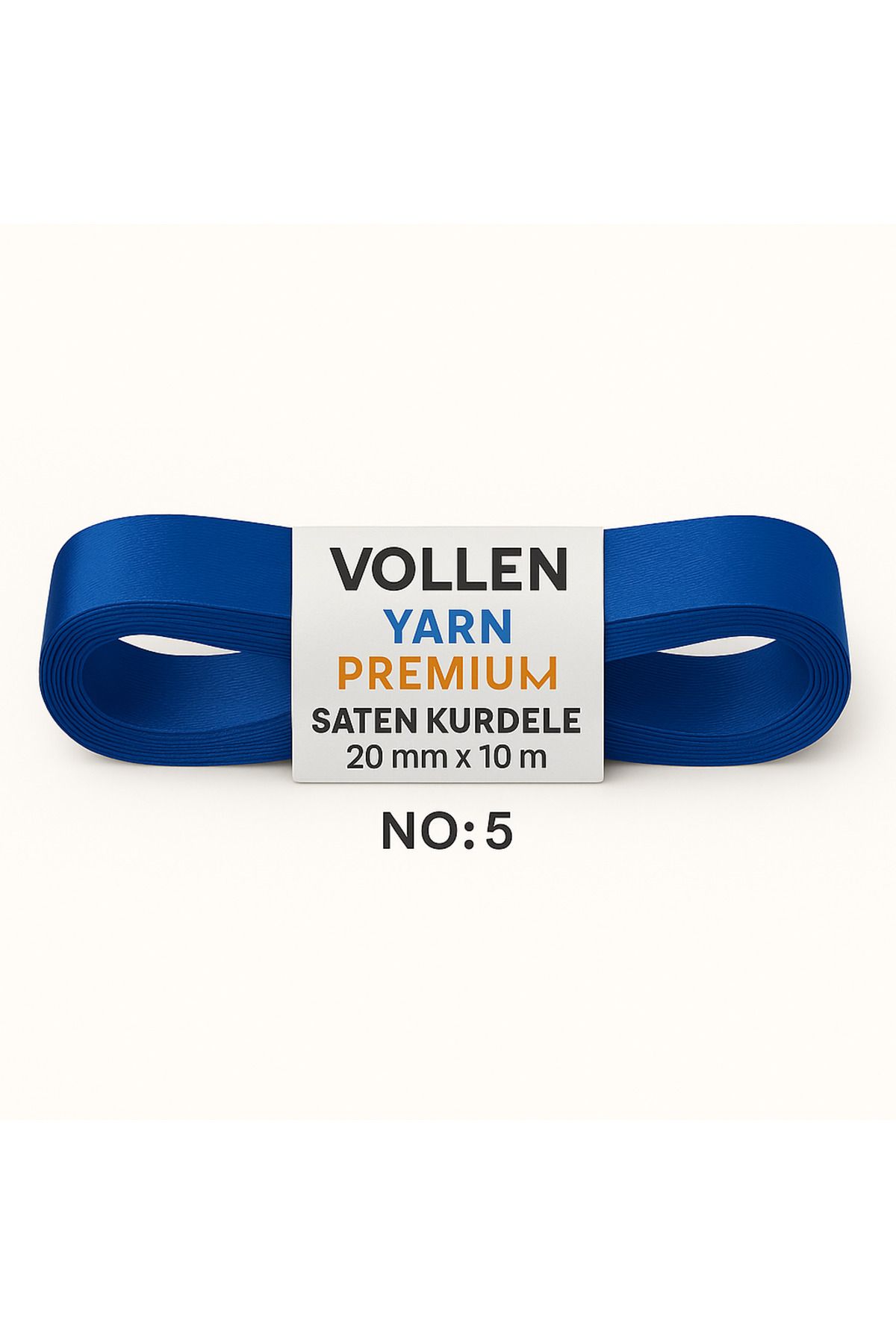 vollen yarn No:5 20 mm 10 mt Saten Kurdele
