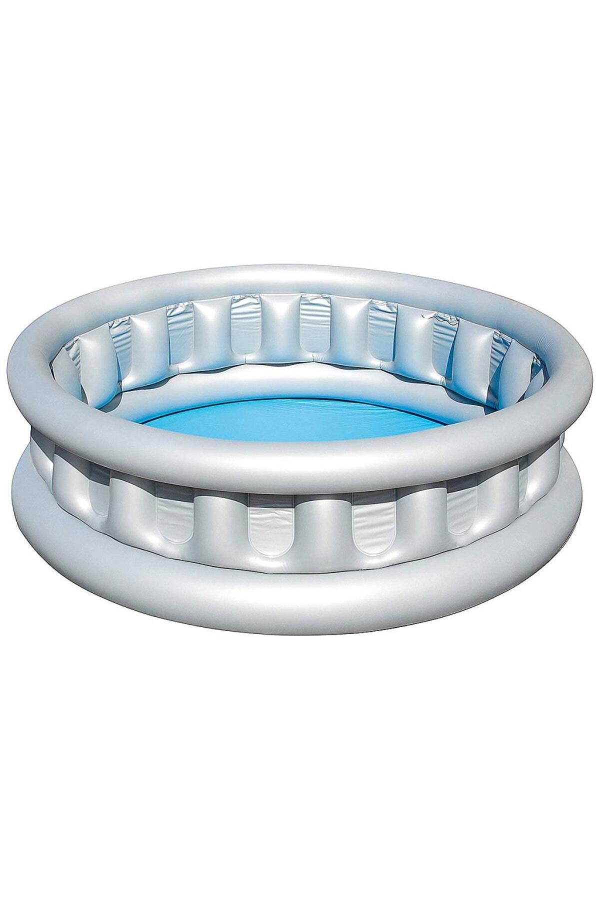 MR RZN STORE Best way Jumbo Metalik Renk şişme Havuz