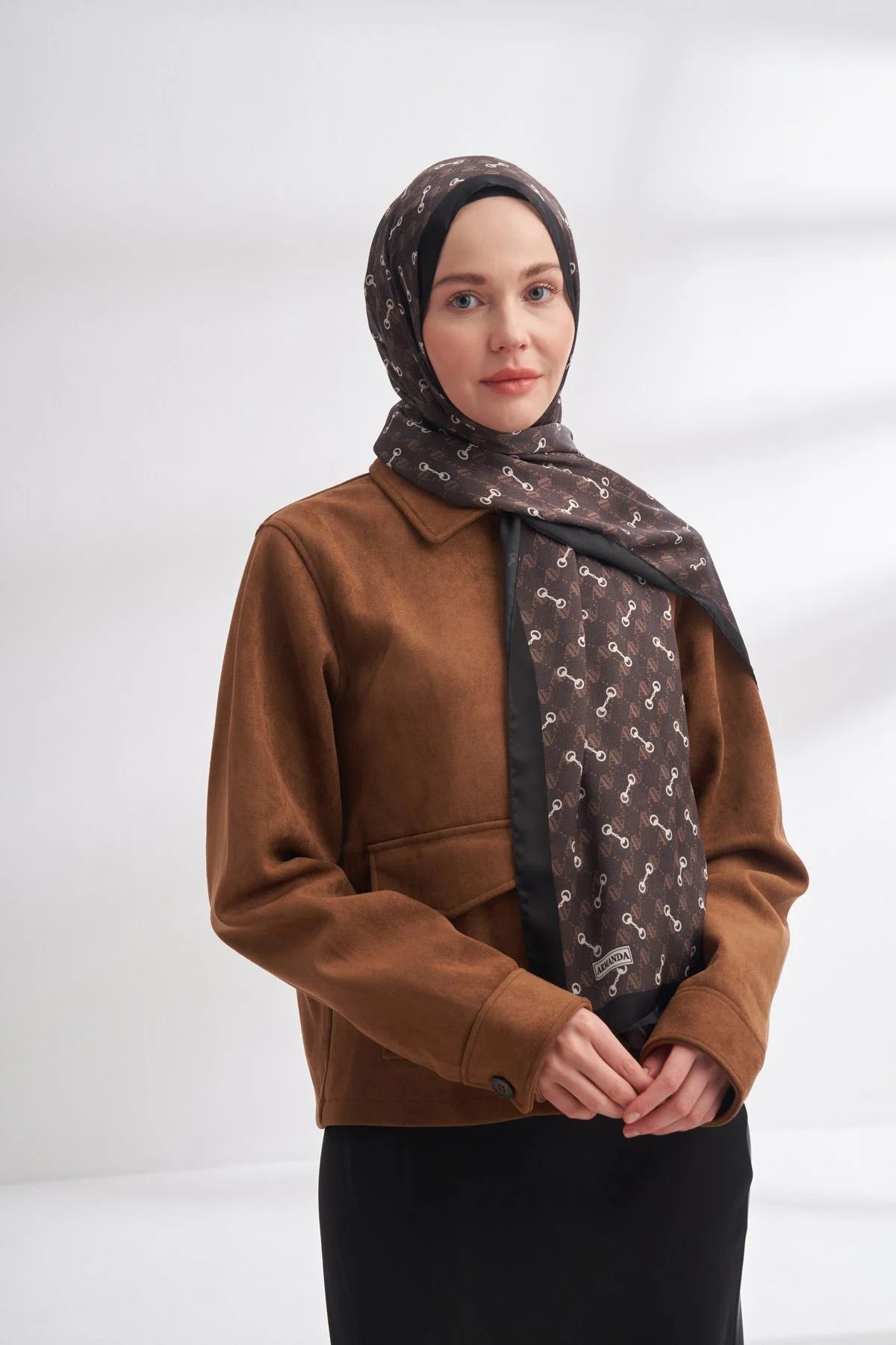ARMANDA İTHAL VUAL MONOGRAM DESEN ŞAL -10151031