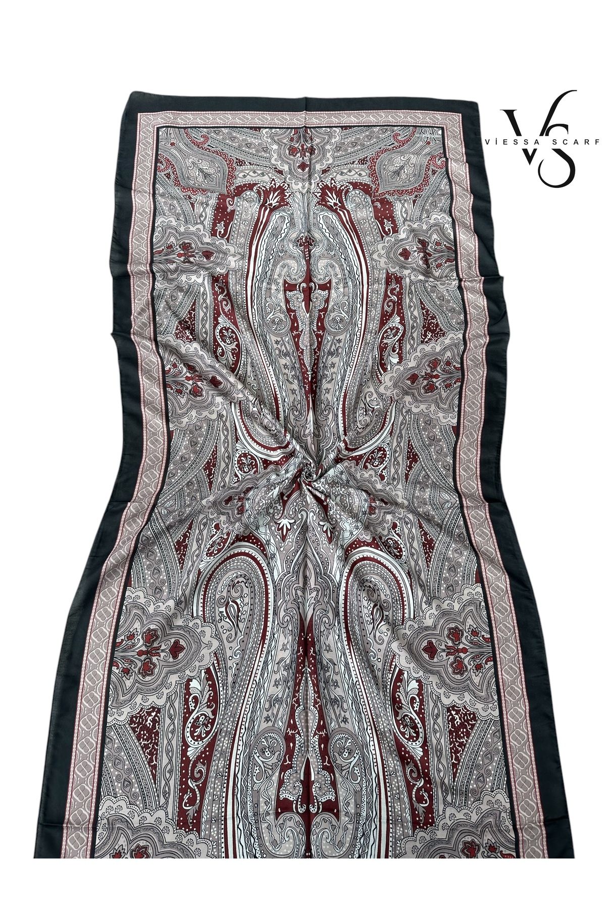 VİESSA SCARF BORDO ETNİK DESEN ŞAL