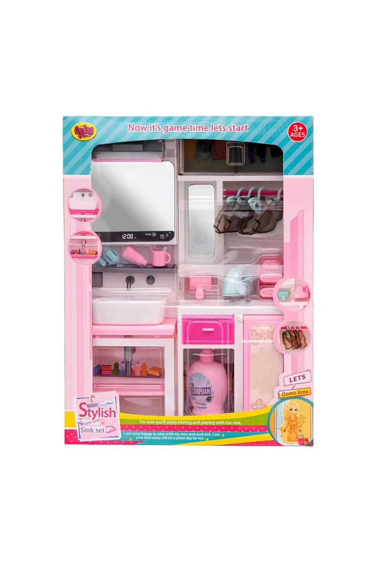 NEZADE STORE Kutuda 2'li Lavabo Ütü Masası Seti