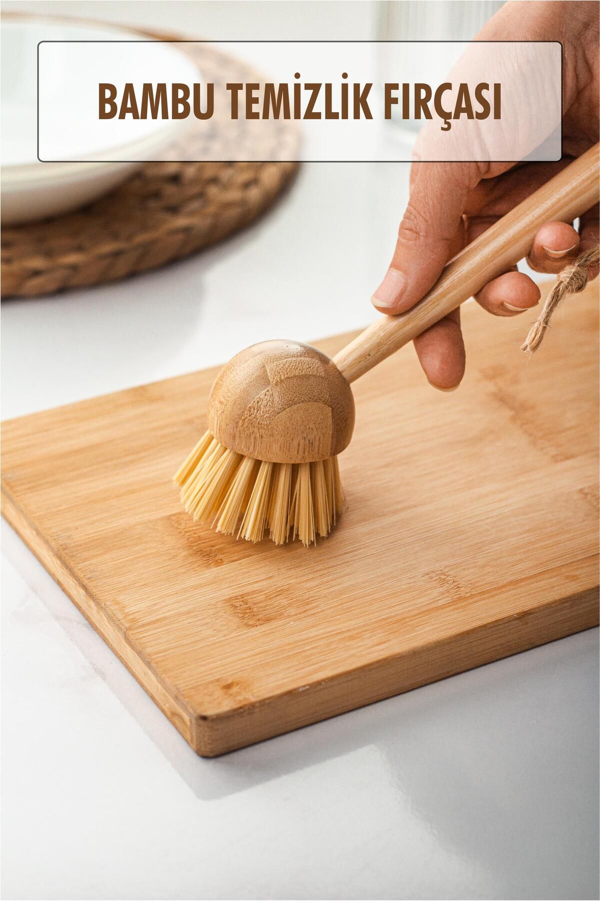 Shop58 Bambu Temizlik Fırçası