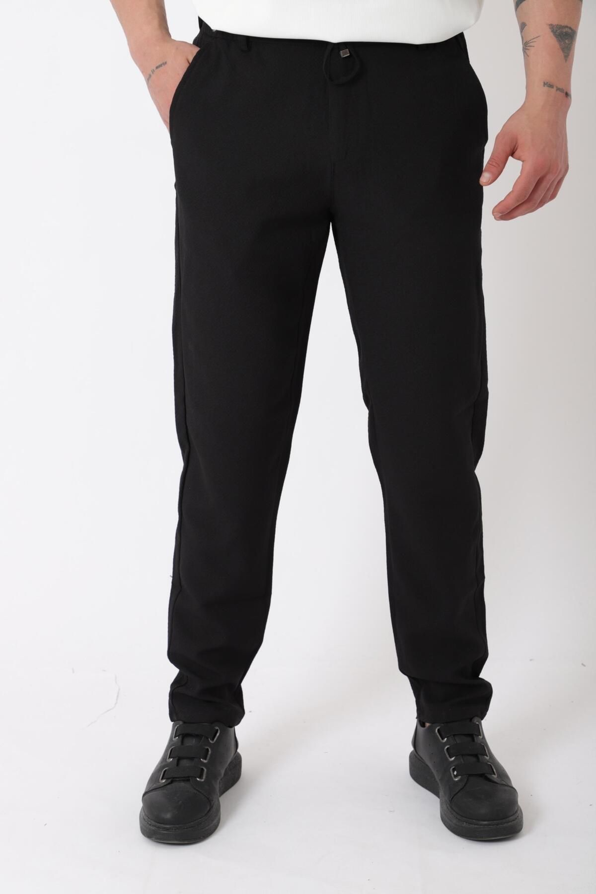 Stilkombin Gofret Desen Jogger Pantolon CPT-3_0399