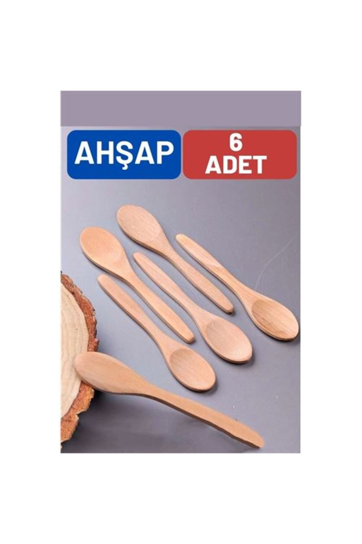 NEZADE STORE Ahşap Baharat Kaşığı Barnhard Design 6 ADET