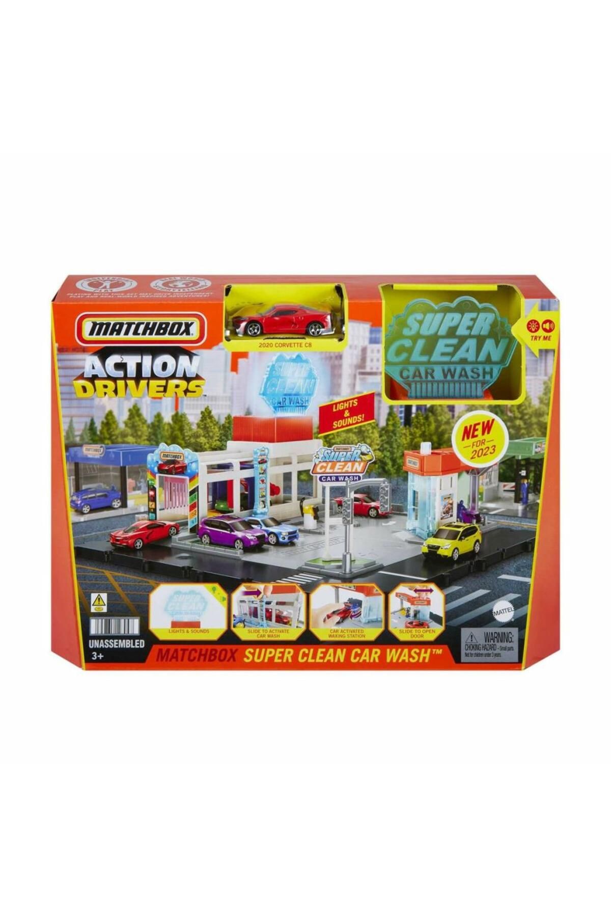 MR RZN STORE HNJ54 Match box Aksiyon Sürücüleri Süper Oto Yıkama Oyun Seti